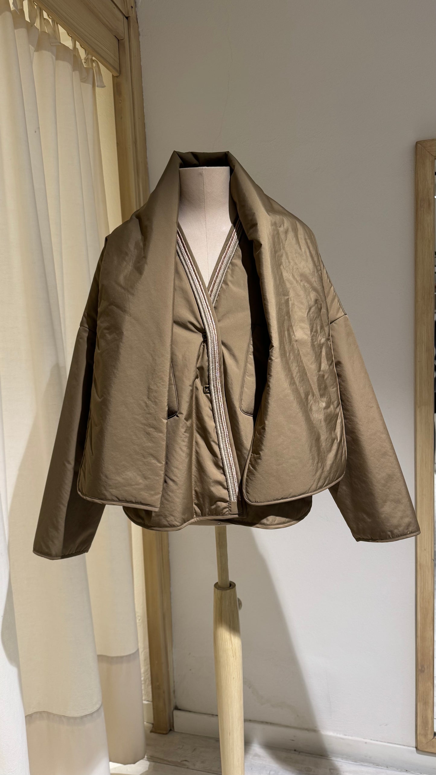 W - Filled Kimono Jacket - FORTE FORTE - Honey