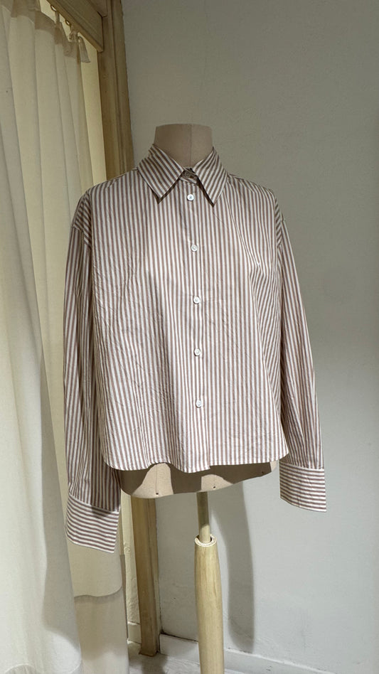 W - Stripped Shirt -BELLEROSE - Ecru/Malt