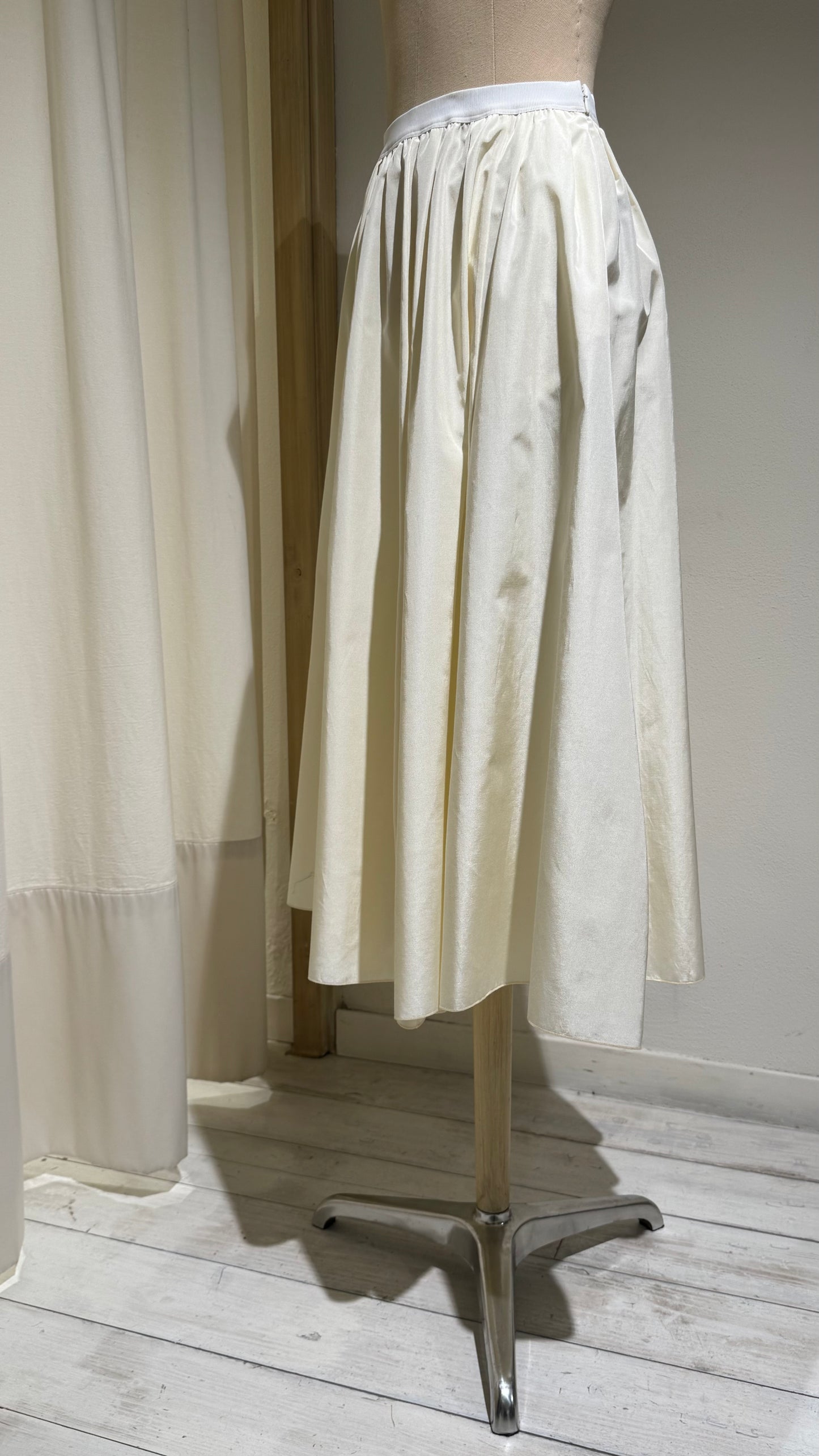 W - Taffetà Skirt - FORTE FORTE - Milk