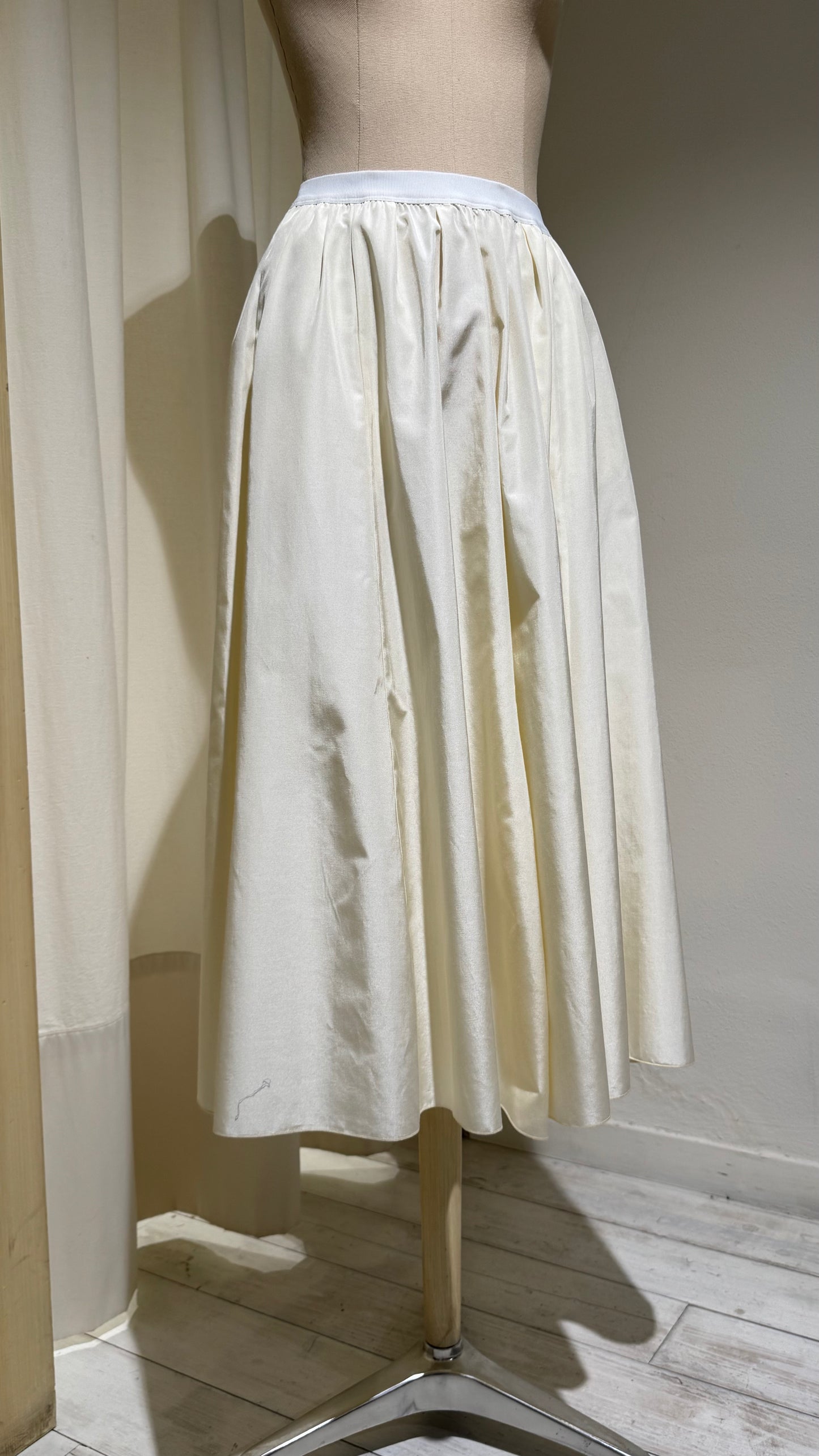 W - Taffetà Skirt - FORTE FORTE - Milk