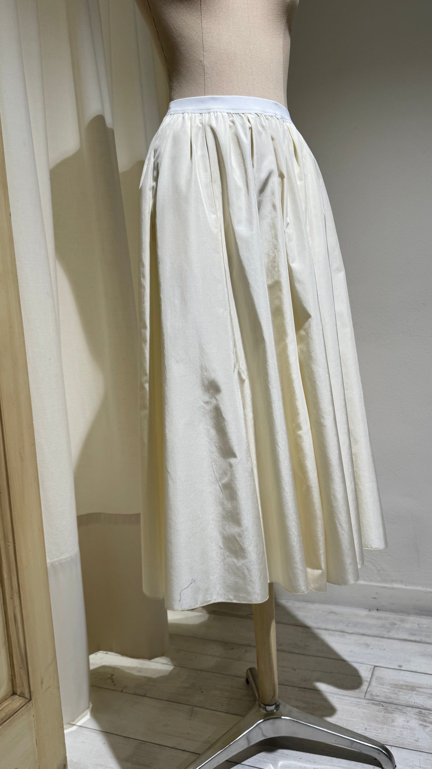 W - Taffetà Skirt - FORTE FORTE - Milk