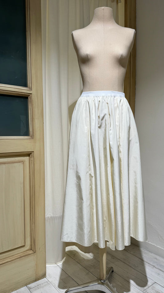 W - Taffetà Skirt - FORTE FORTE - Milk
