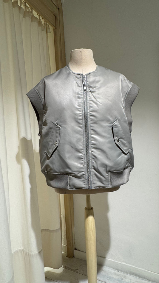 W - Sleevless Jacket - BELLEROSE - Sage Green