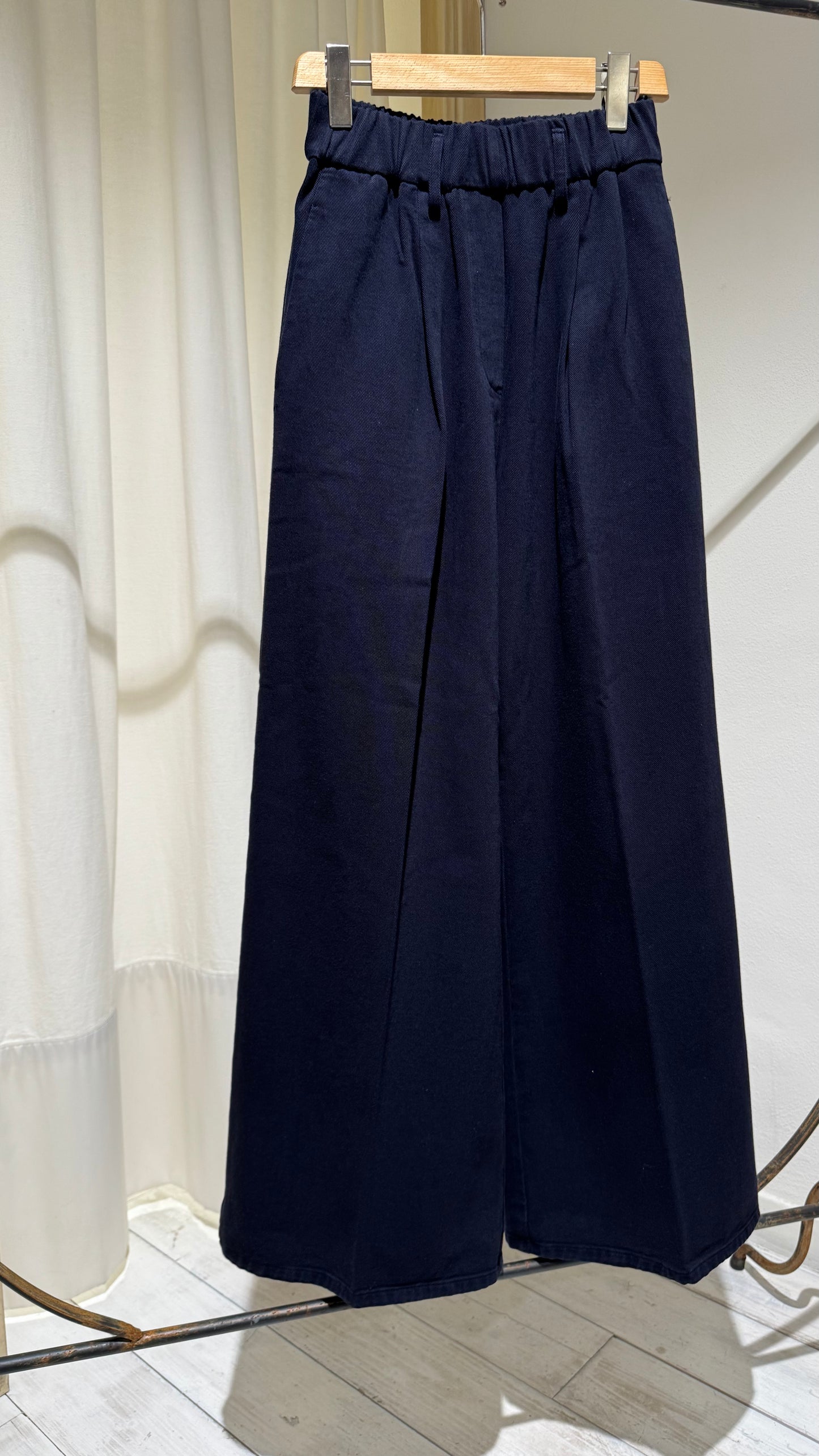 FLOWING TWILL TROUSERS - FORTE FORTE
