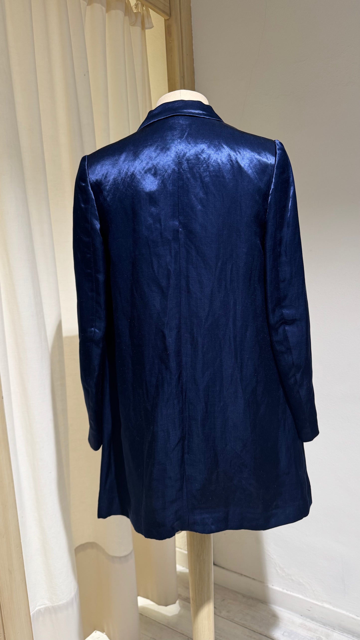 W - Combined Blazer + Skirt - COMME DES GARCONS - Year 1995 - Indigo Blu