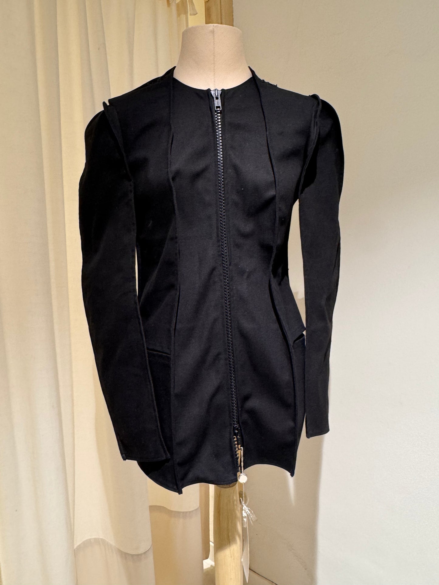 W - ICONIC FLAT JACKET - MAISON MARGIELA ARTISANAL Collection Prototype F/W 1998 - Black