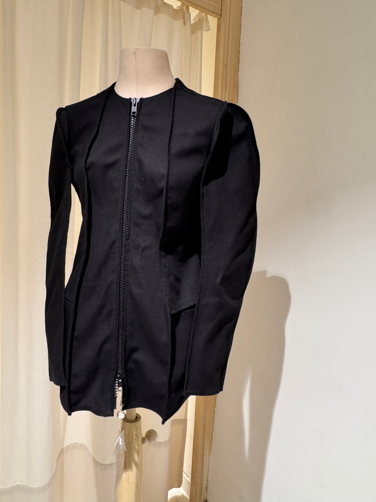 W - ICONIC FLAT JACKET - MAISON MARGIELA ARTISANAL Collection Prototype F/W 1998 - Black