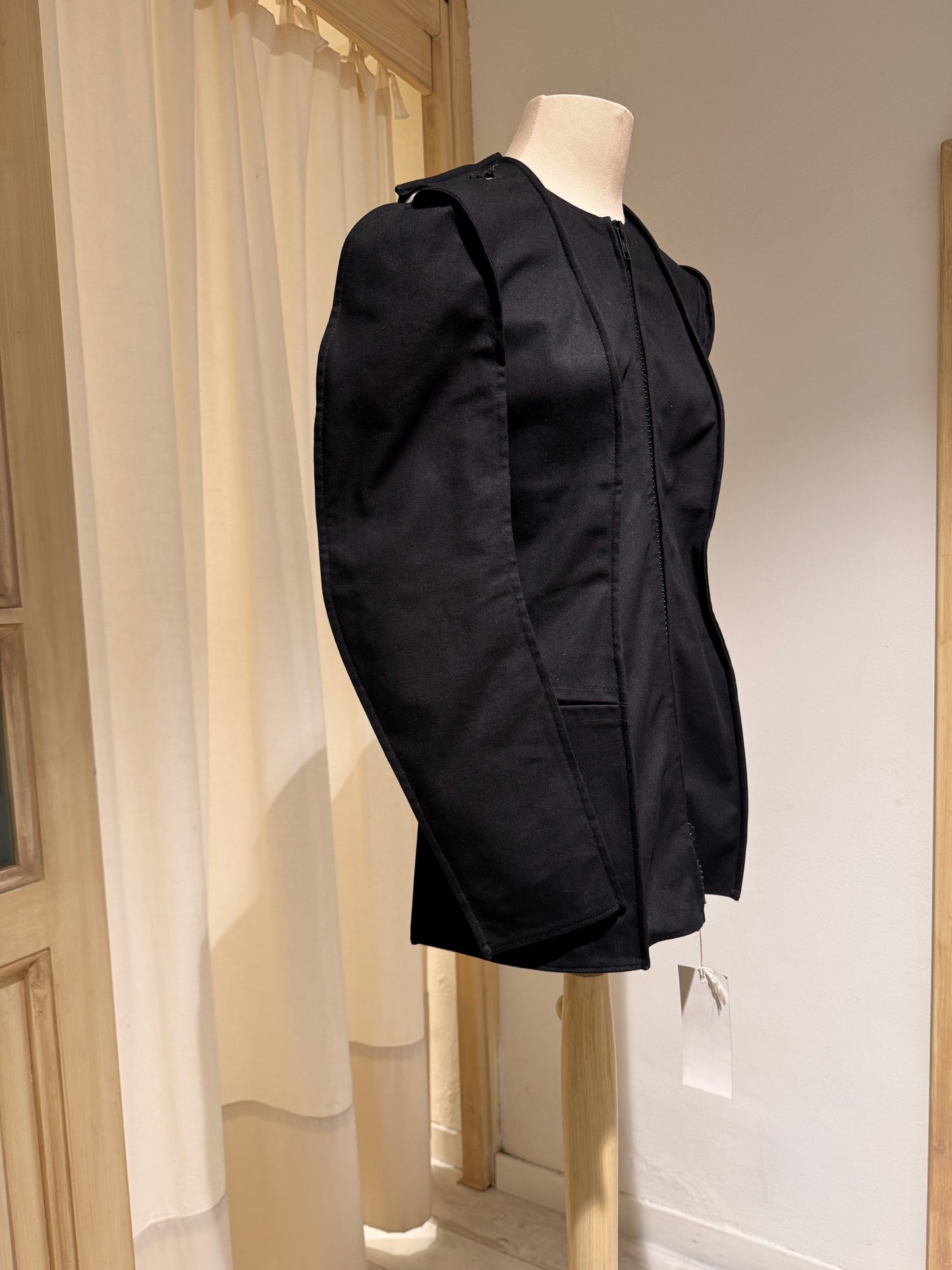 W - ICONIC FLAT JACKET - MAISON MARGIELA ARTISANAL Collection Prototype F/W 1998 - Black
