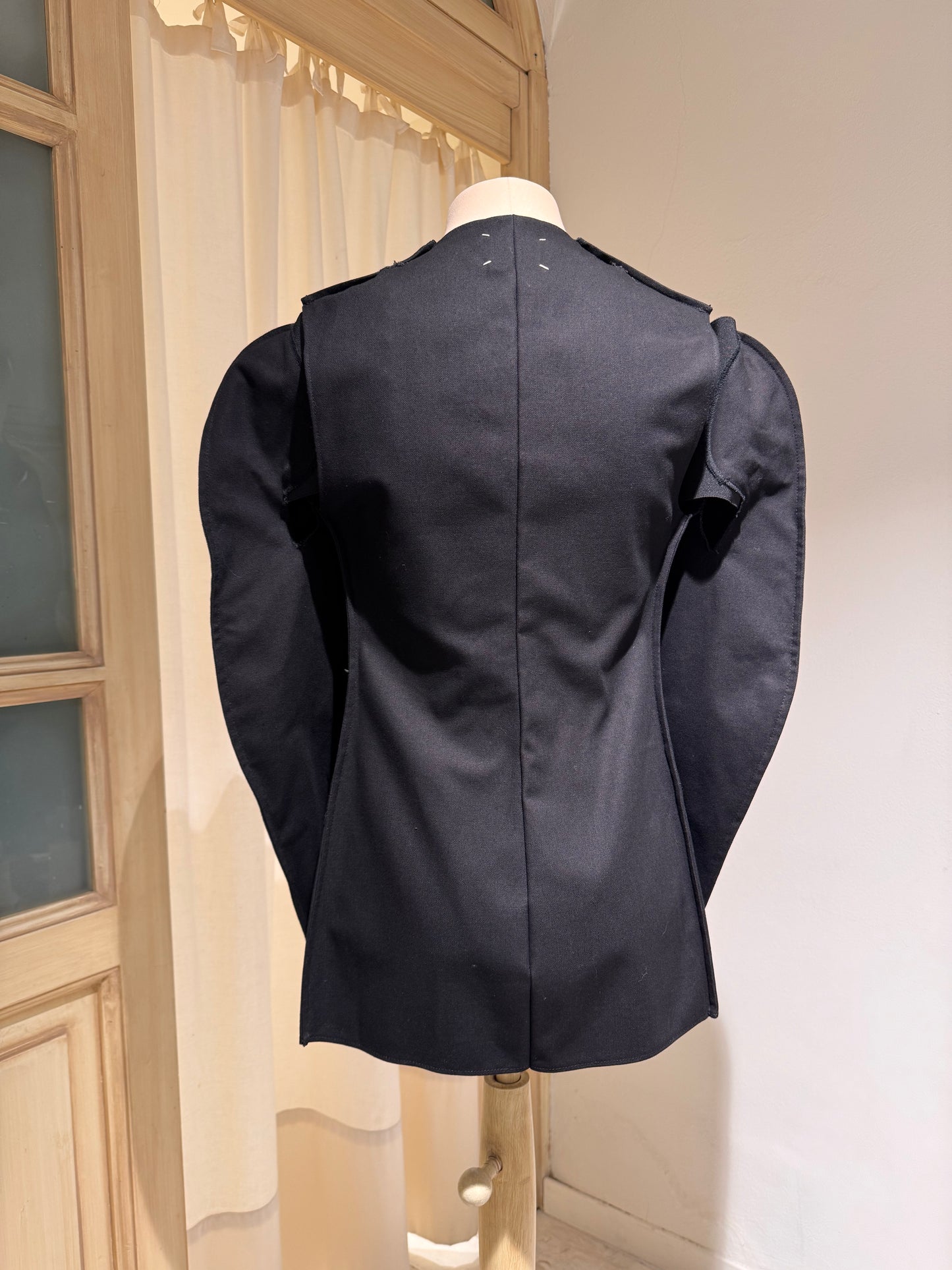 W - ICONIC FLAT JACKET - MAISON MARGIELA ARTISANAL Collection Prototype F/W 1998 - Black