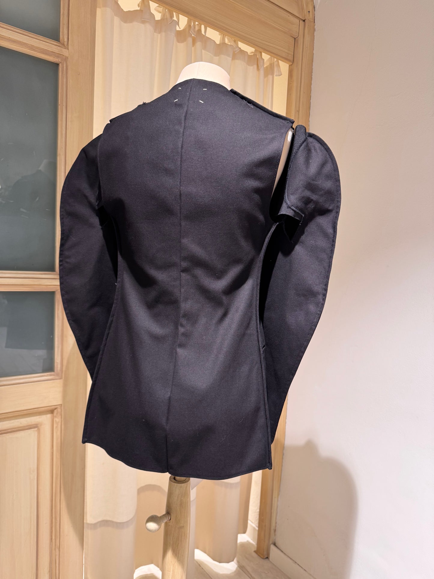 W - ICONIC FLAT JACKET - MAISON MARGIELA ARTISANAL Collection Prototype F/W 1998 - Black