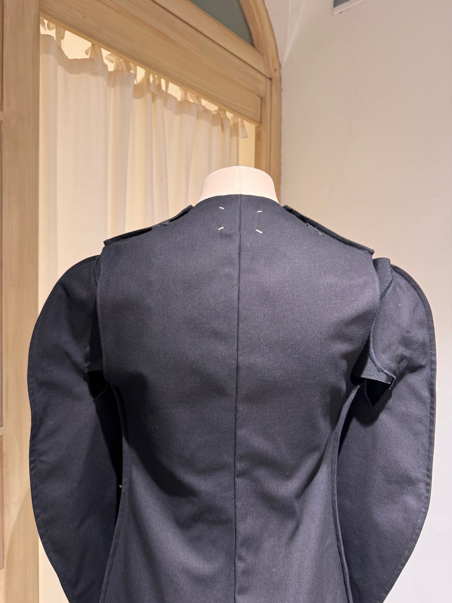 W - ICONIC FLAT JACKET - MAISON MARGIELA ARTISANAL Collection Prototype F/W 1998 - Black