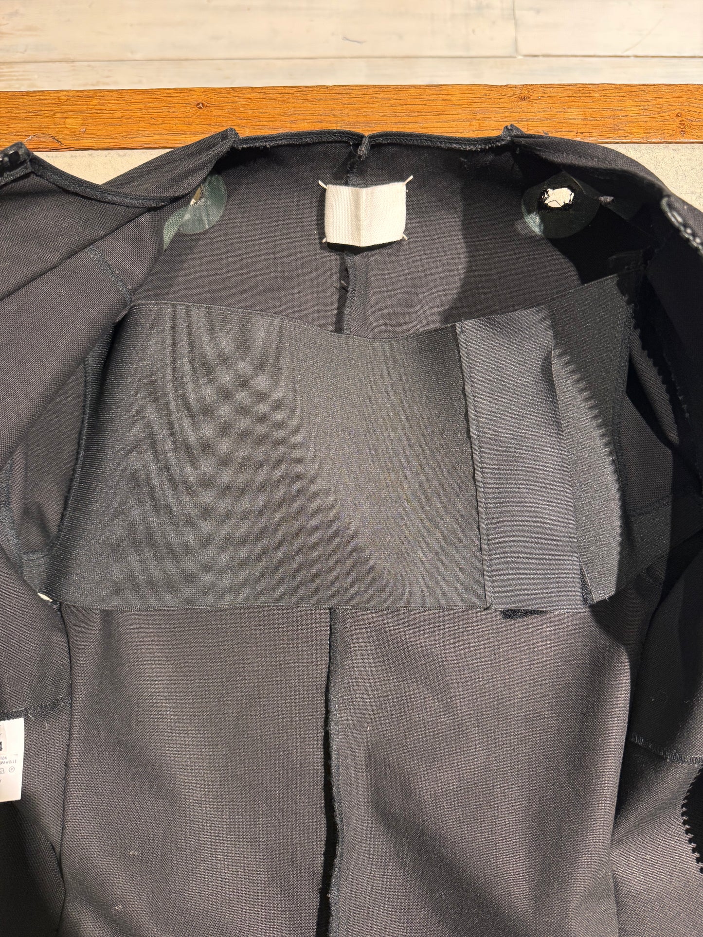 W - ICONIC FLAT JACKET - MAISON MARGIELA ARTISANAL Collection Prototype F/W 1998 - Black