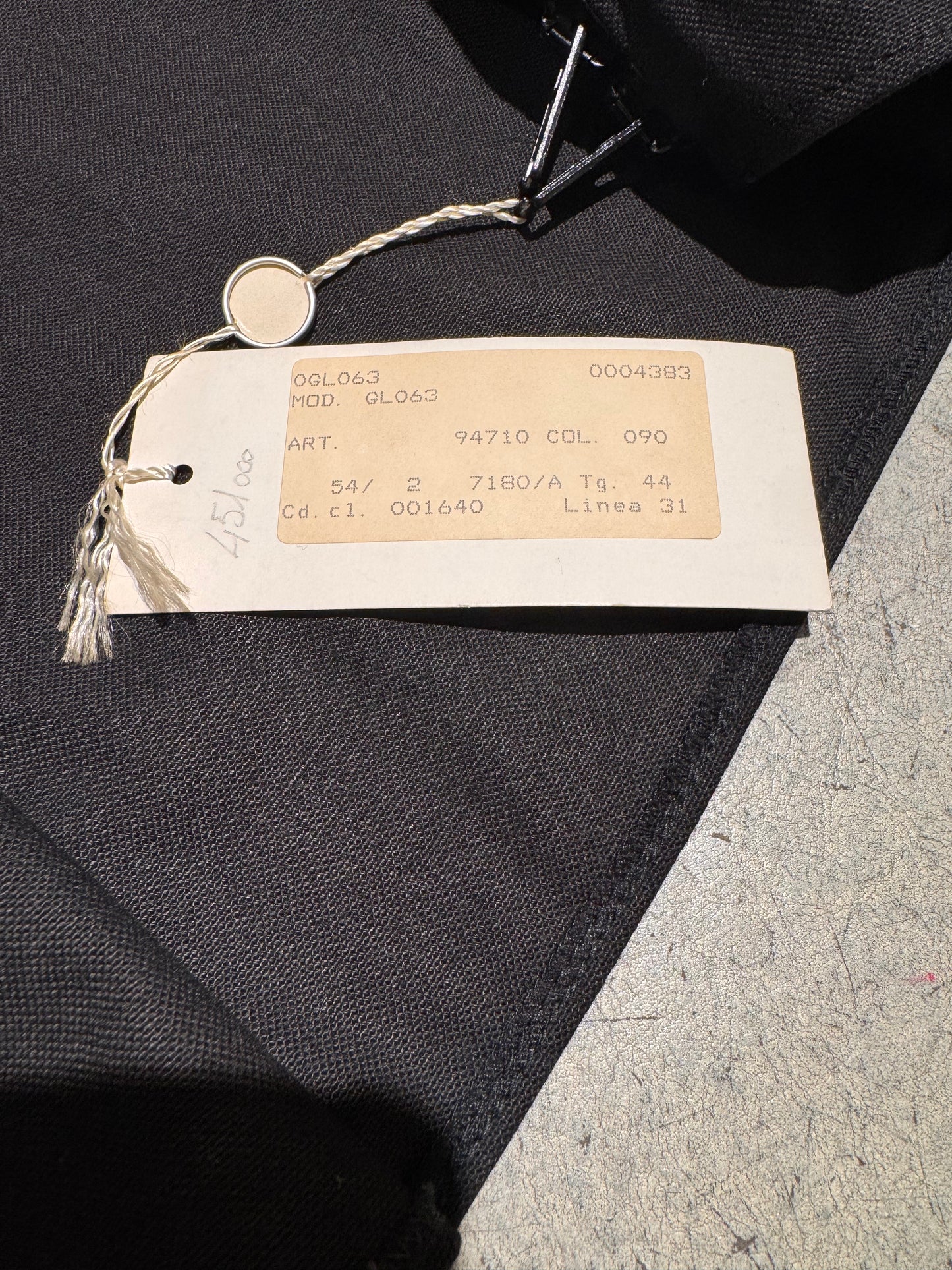 W - ICONIC FLAT JACKET - MAISON MARGIELA ARTISANAL Collection Prototype F/W 1998 - Black