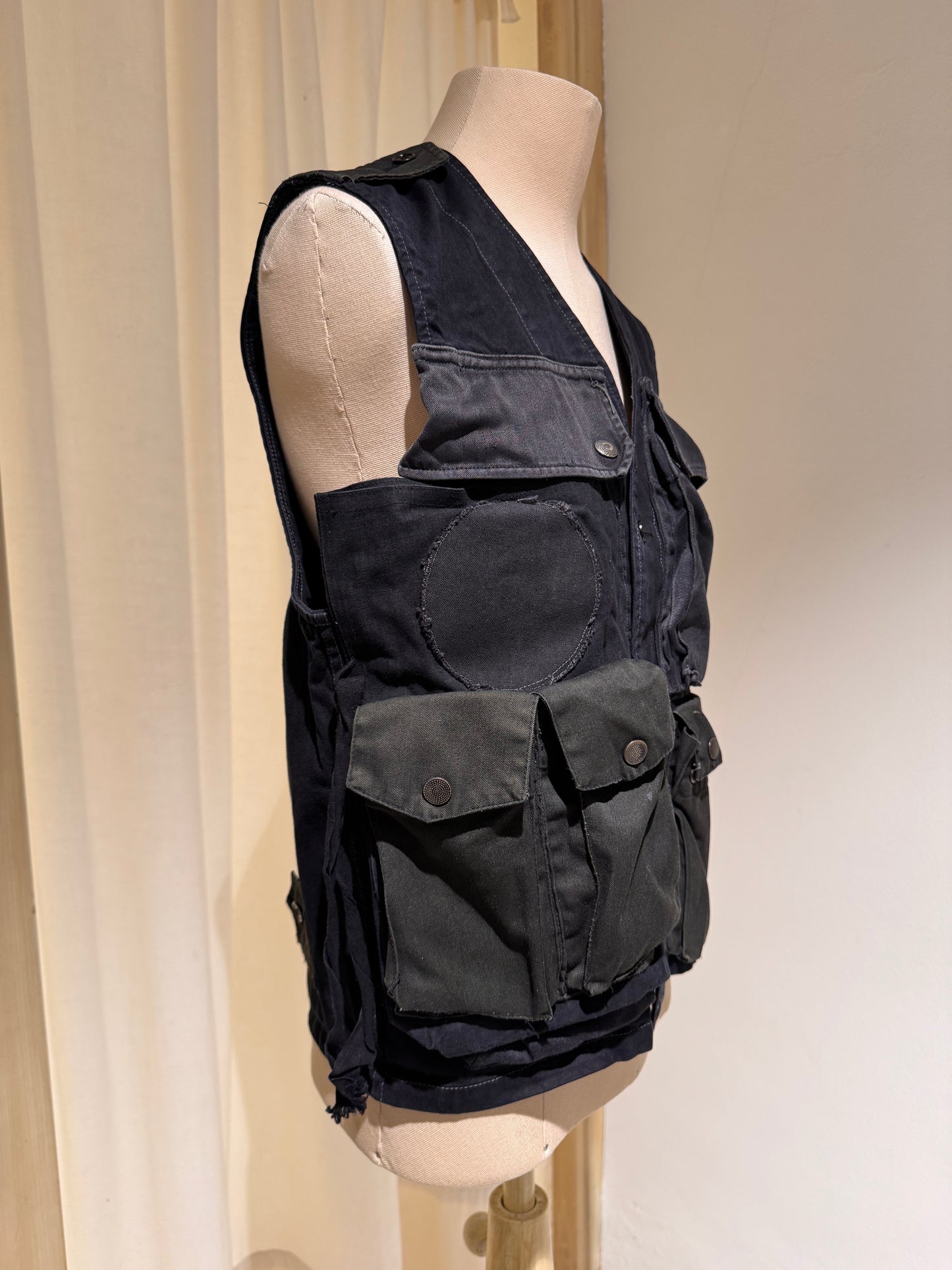 M - Gilet - MAISON MARGIELA MEN (0) (10) ARTISANAL Collection S/S 2001- Black