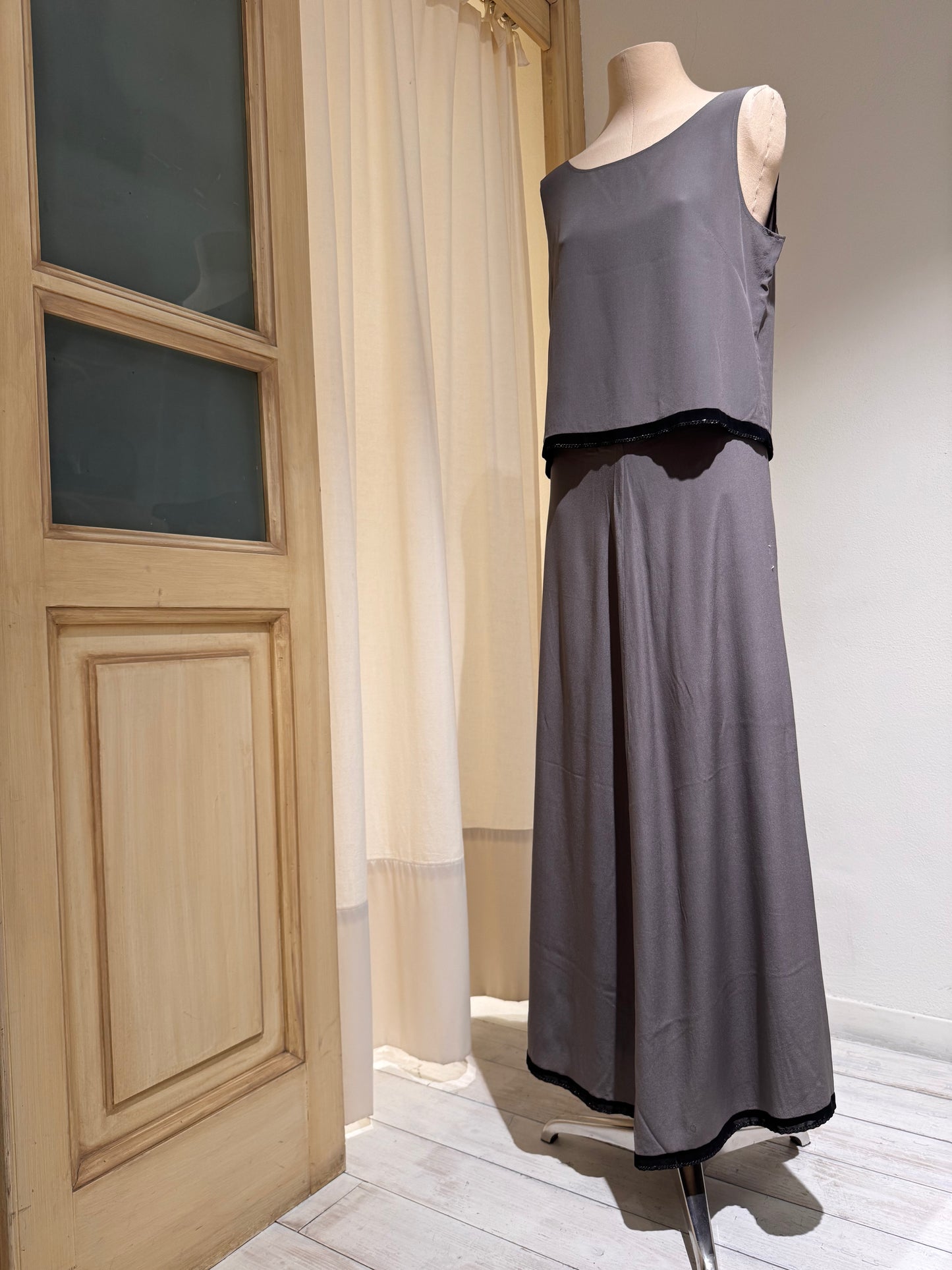 W - Top & Skirt Combined - MAISON MARGIELA ARTISANAL - Year 2000/1 -  Grey