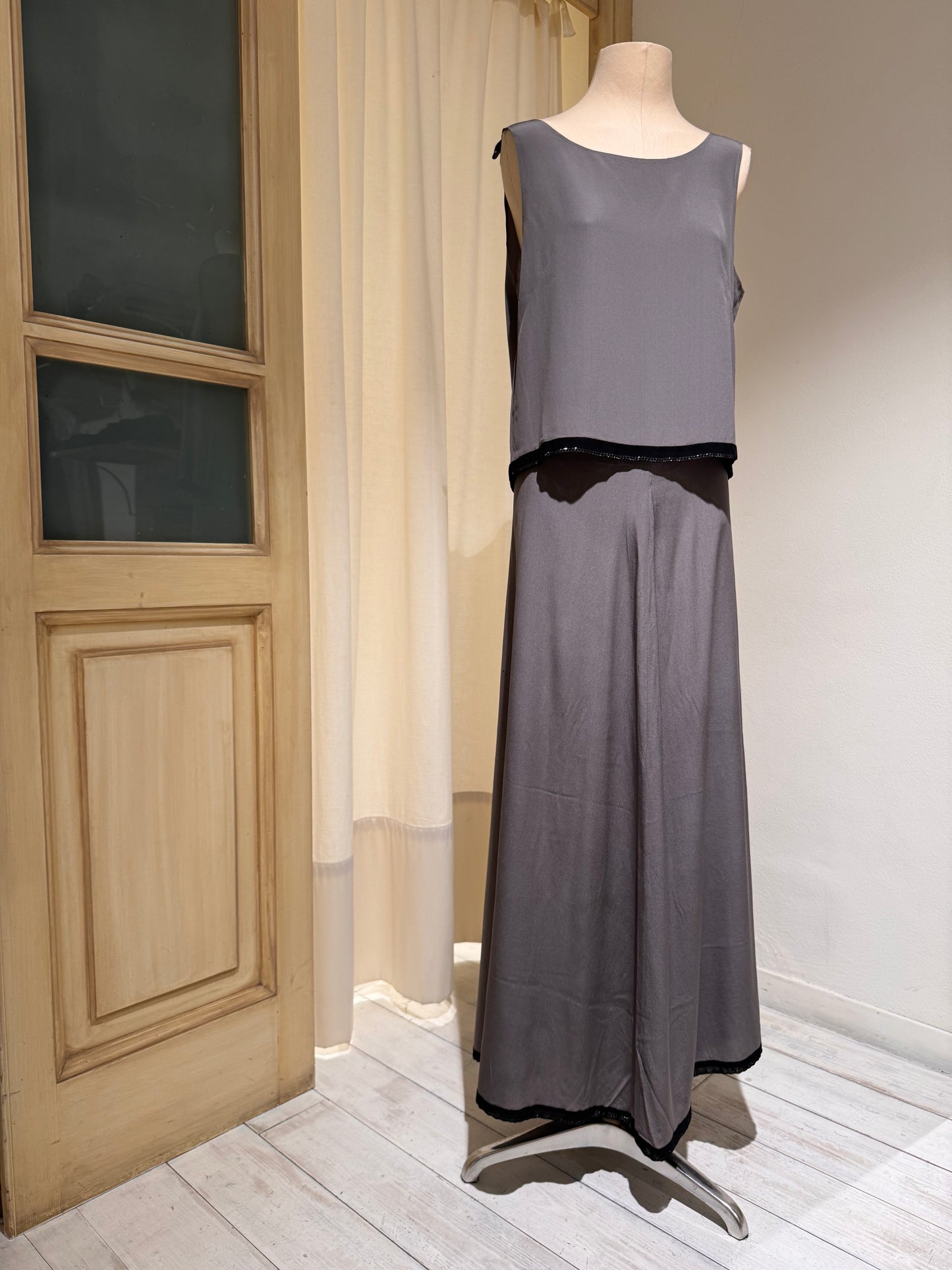 W - Top & Skirt Combined - MAISON MARGIELA ARTISANAL - Year 2000/1 -  Grey