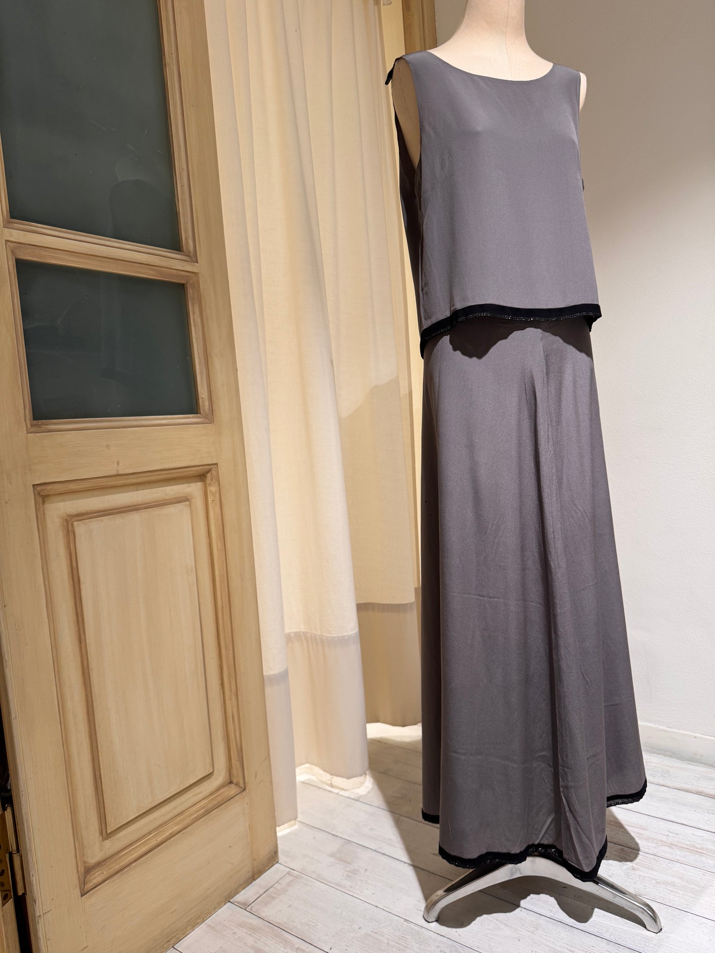 W - Top & Skirt Combined - MAISON MARGIELA ARTISANAL - Year 2000/1 -  Grey