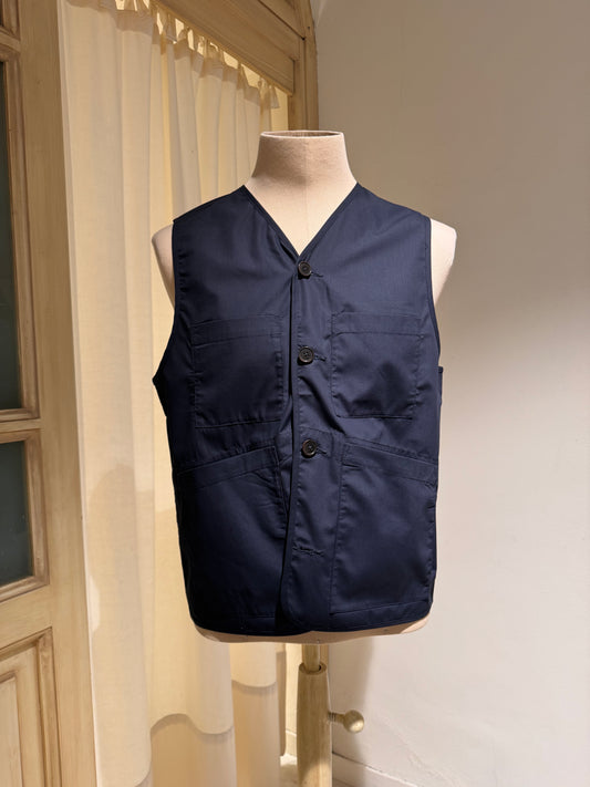 M - Recycled Polytech City Waistcoat - UNIVERSAL WORKS - Navy