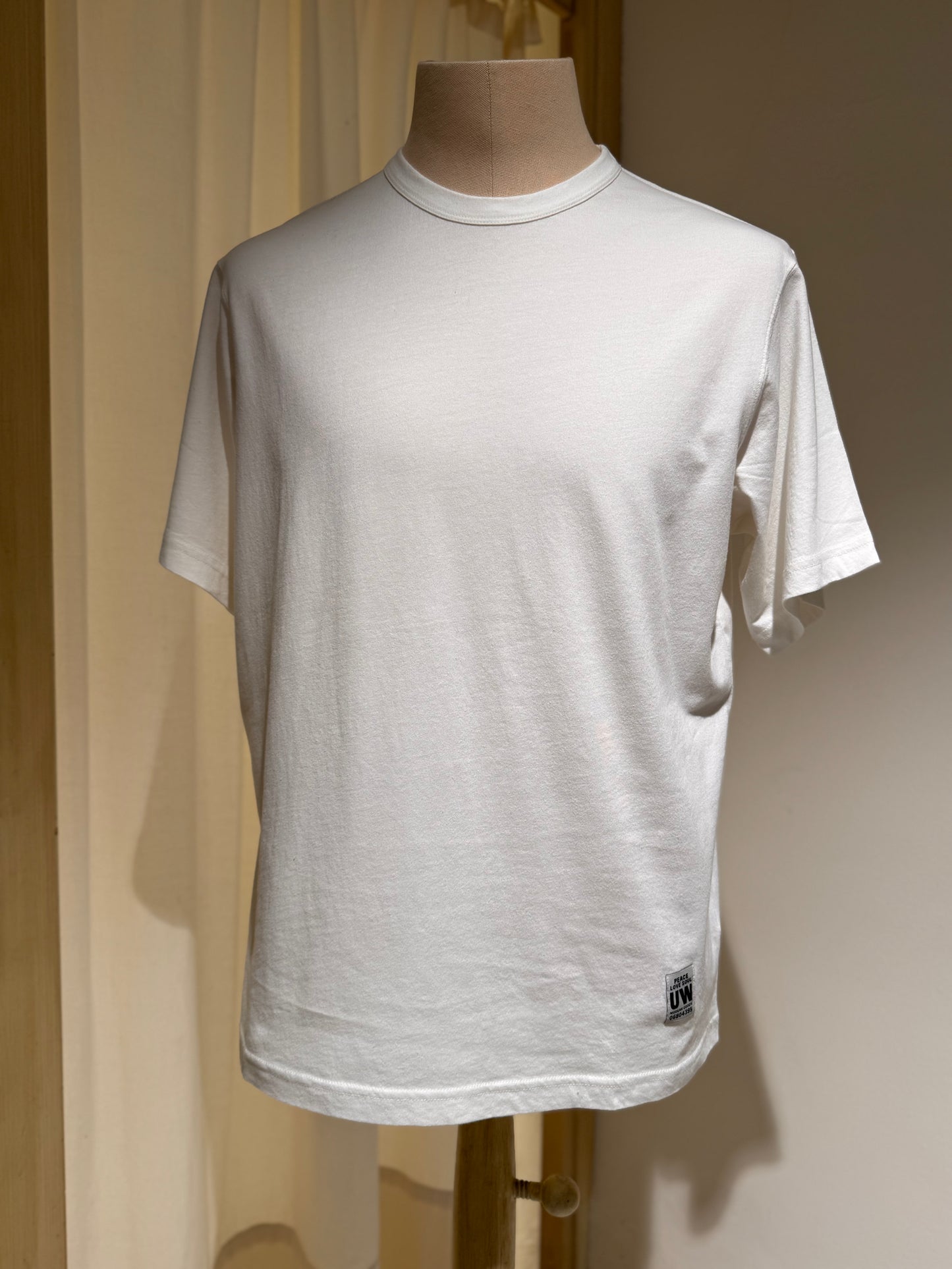 M - T-Shirt Single Jersey - UNIVERSAL WORKS - White