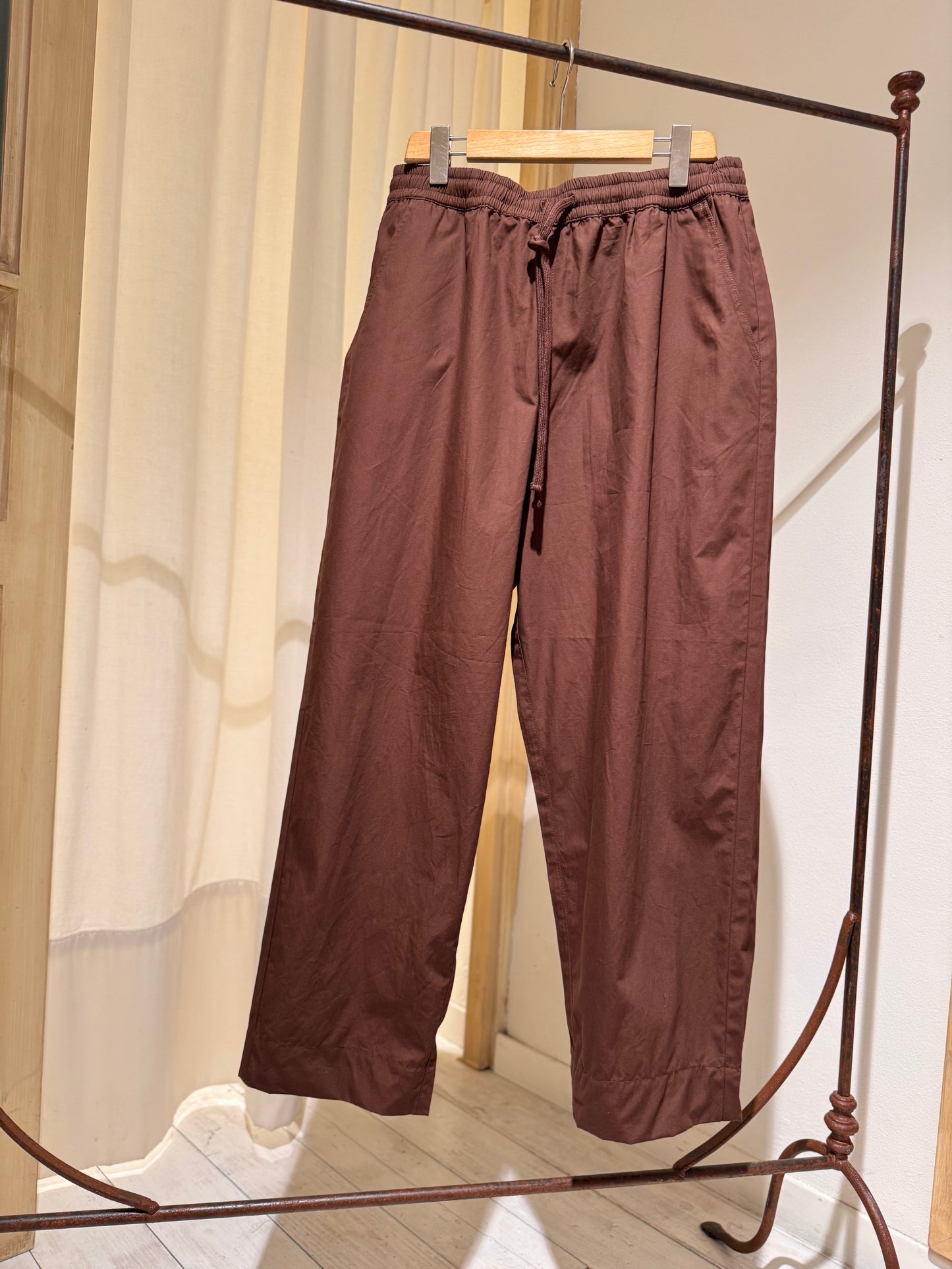 M - Peached Poplin Judo Pant - UNIVERSAL WORKS - Brown
