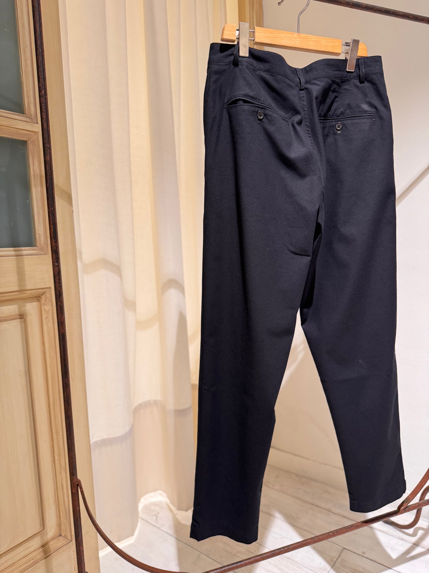 M - Pant Valencia Cotton Military Chino - UNIVERSAL WORKS - Black