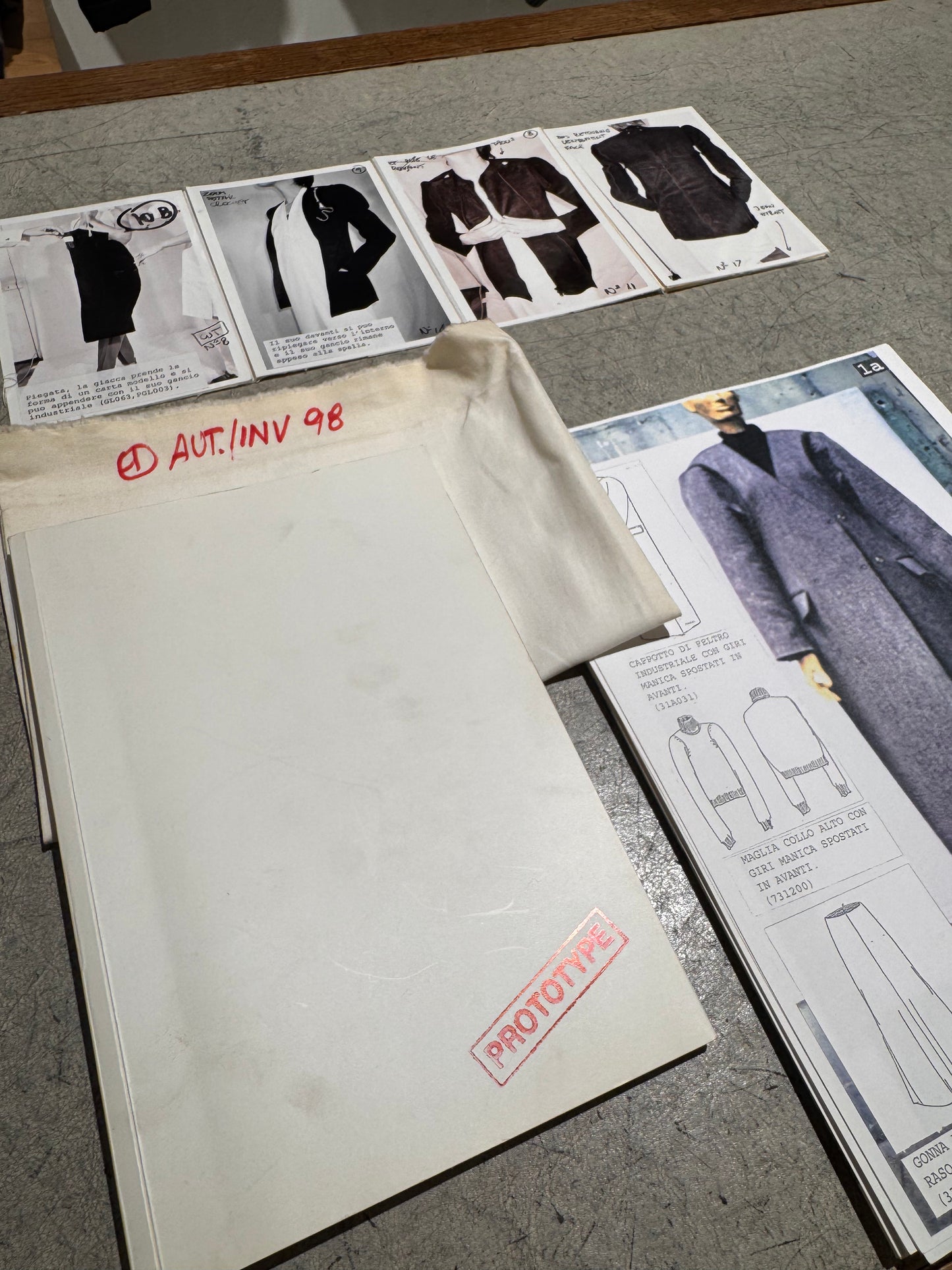 W - ICONIC FLAT JACKET - MAISON MARGIELA ARTISANAL Collection Prototype F/W 1998 - Black