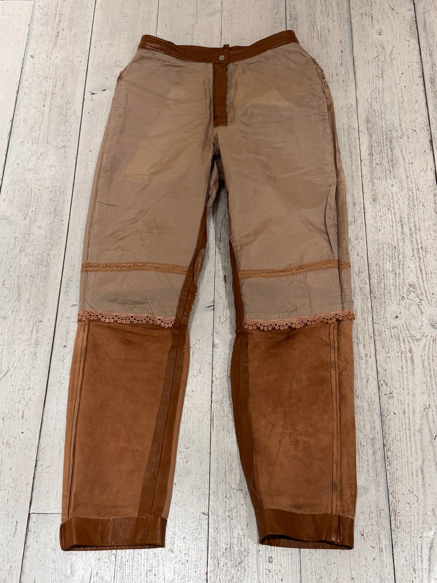 W - Leather Pant - ANNA GOBBO - 1981/2 - Cognac Leather