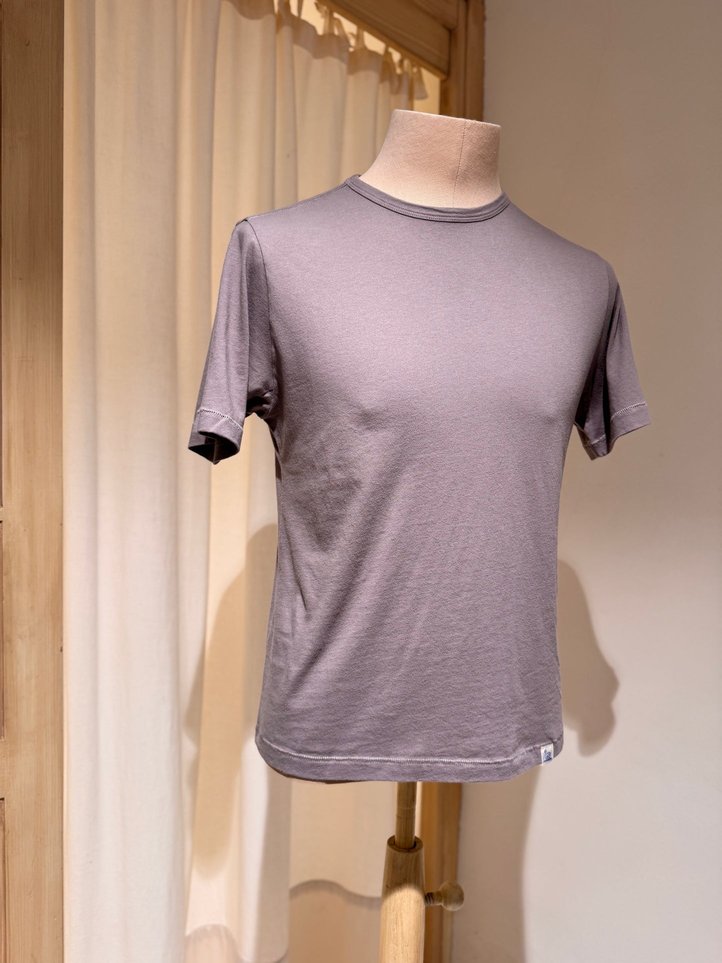 M - T-Shirt Soft Pima Cotton - MERZ B SCHWANEN - Grey