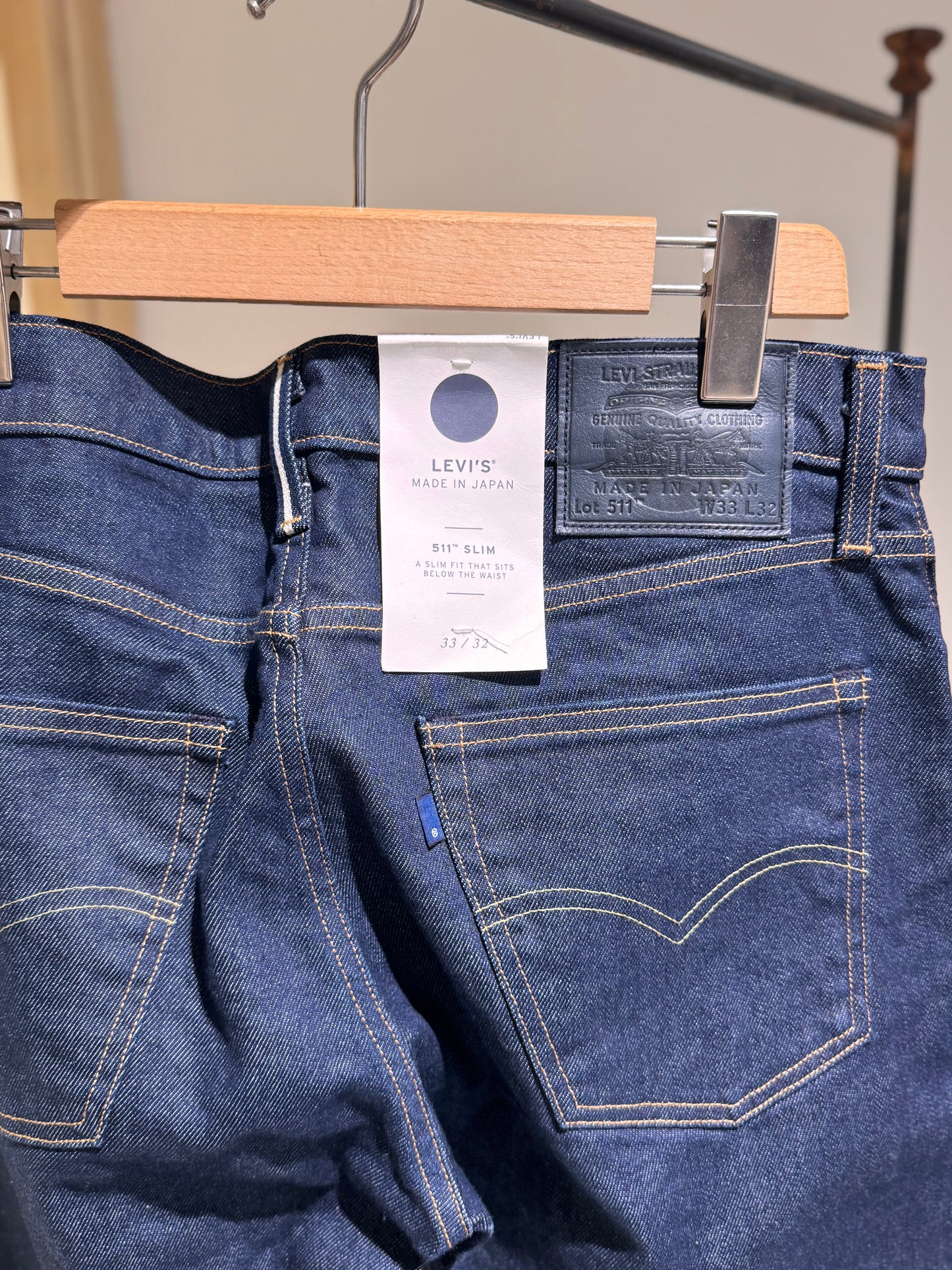 M - Denim  511 Blue Tab -  LEVI’s® BLUE TAB™ - Rinsed Blue Denim