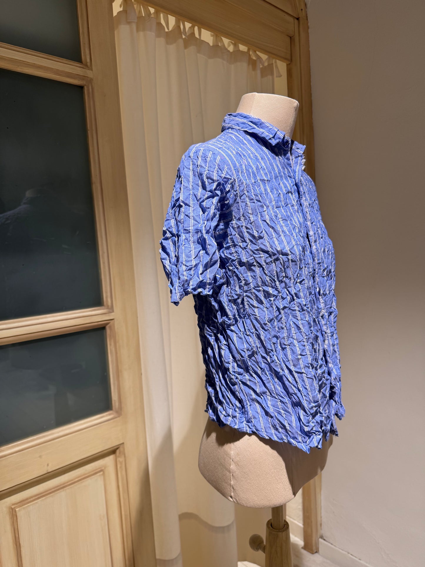 W - Shirt Short Sleeve - Pas De Calais - Sky Blue Stripes