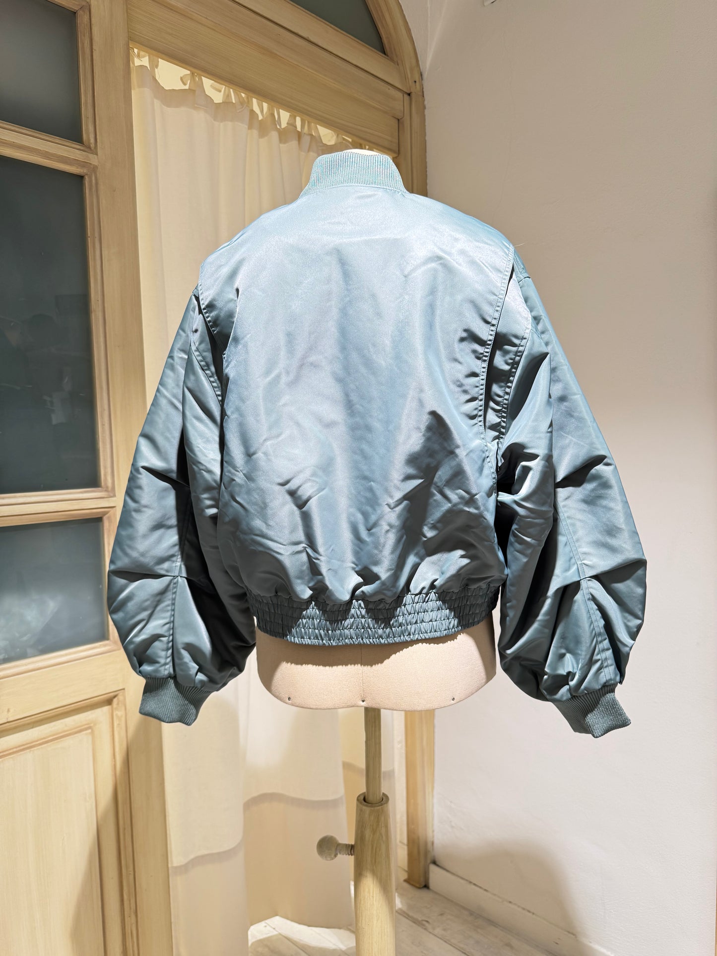 W Hiko bomber jacket - BELLEROSE - Eucaliptus