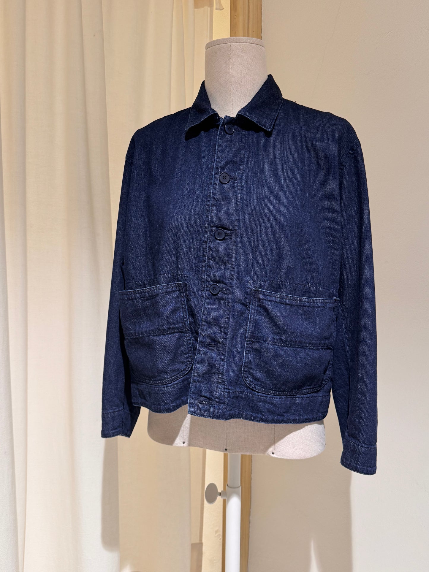 W SOFT DENIM BLAZER - PAS DE CALAIS - Indigo Blue