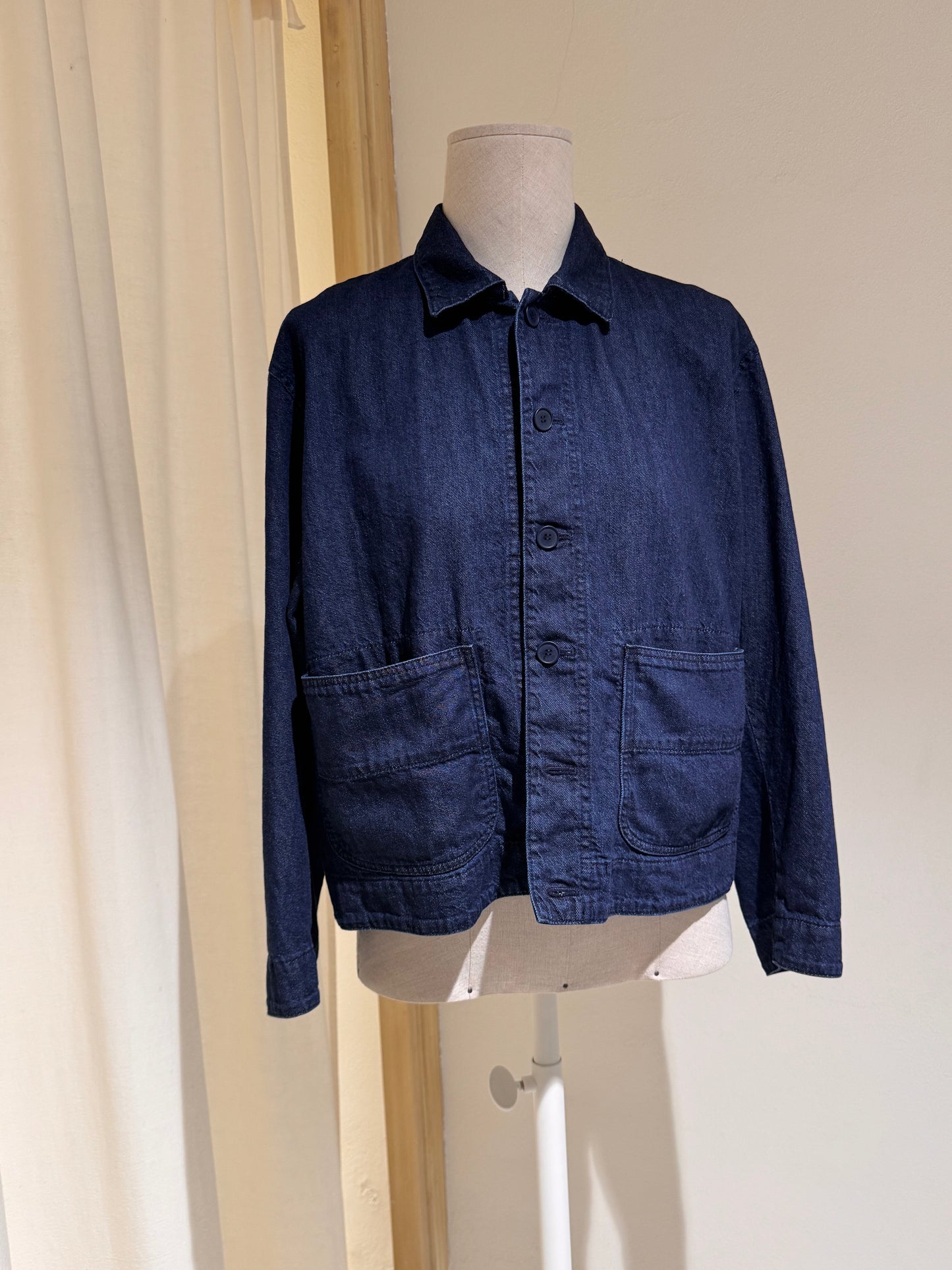 W SOFT DENIM BLAZER - PAS DE CALAIS - Indigo Blue
