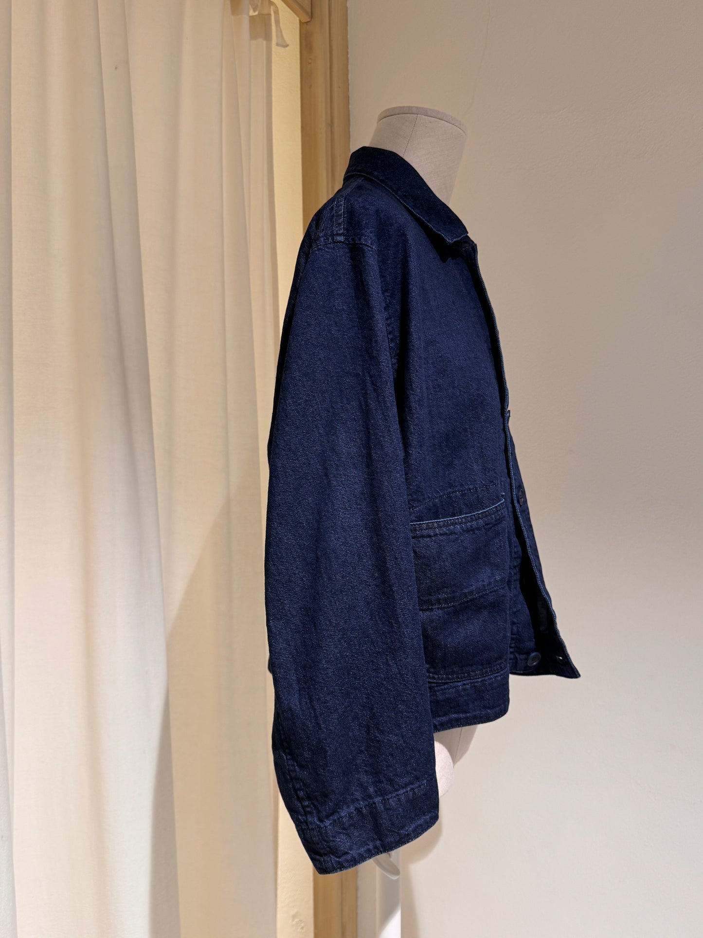 W SOFT DENIM BLAZER - PAS DE CALAIS - Indigo Blue