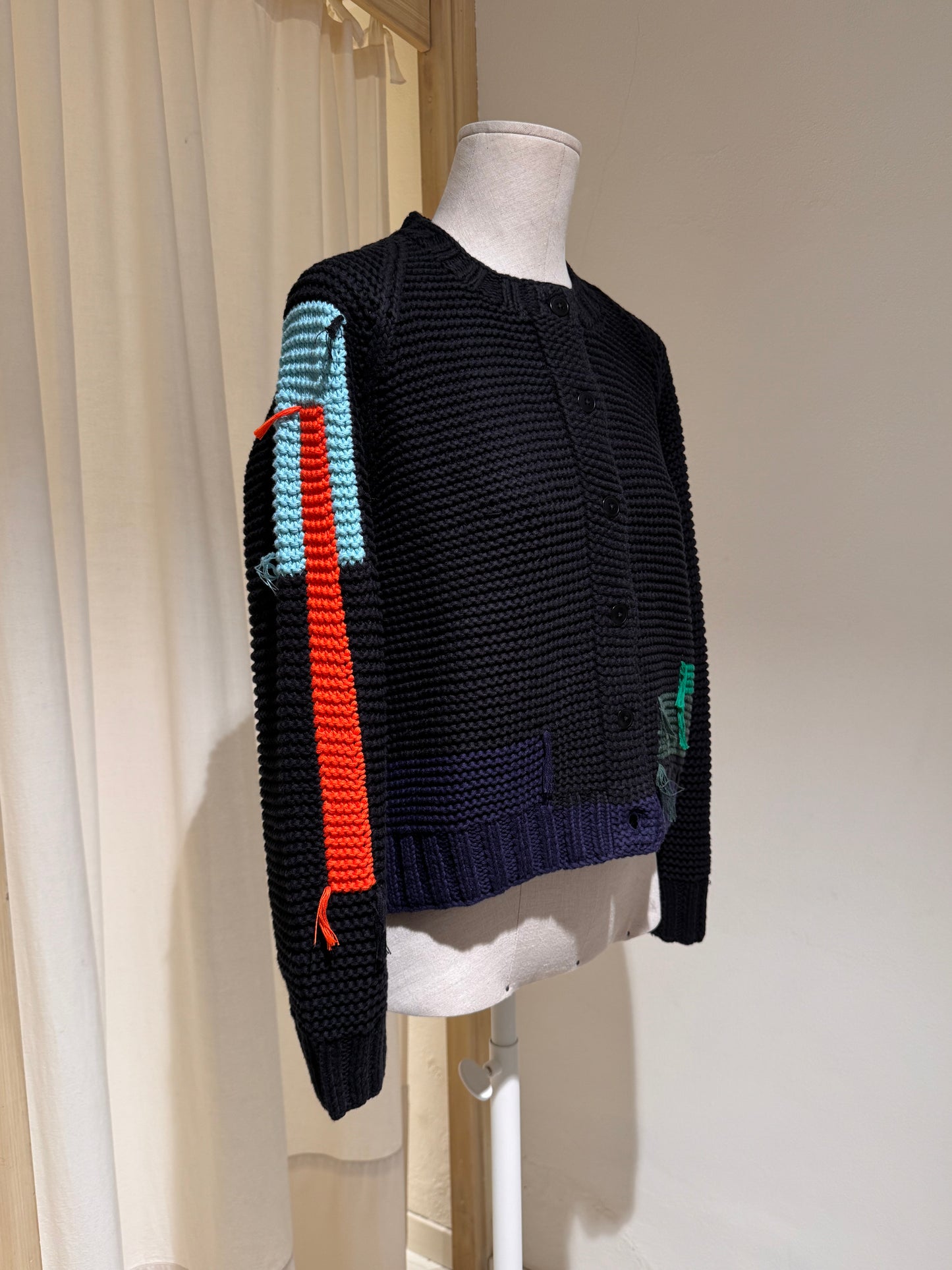 W ATOMIC CARDIGAN - YMC - Black