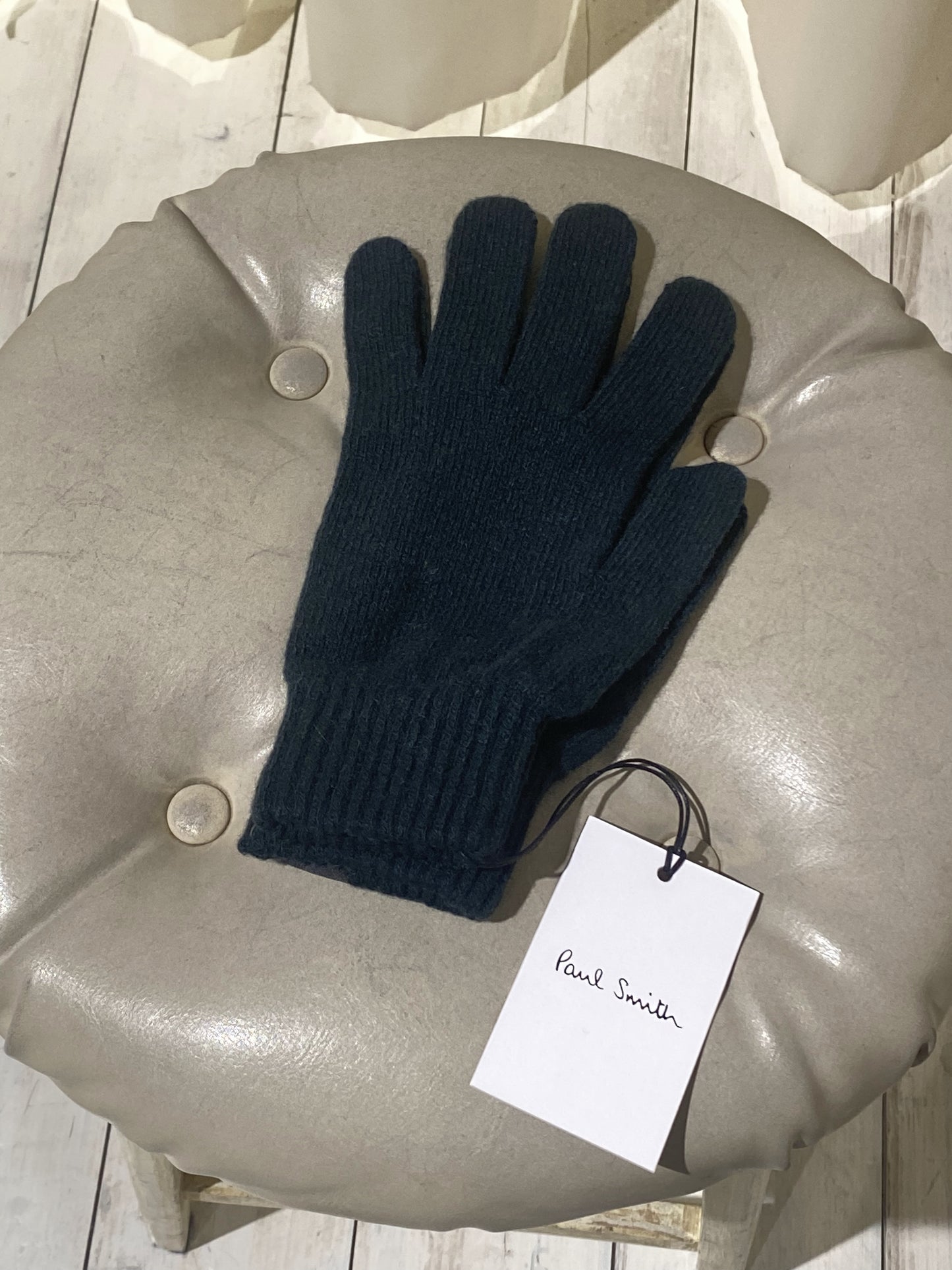 M GLOVE cashmere PAUL SMITH - forest green