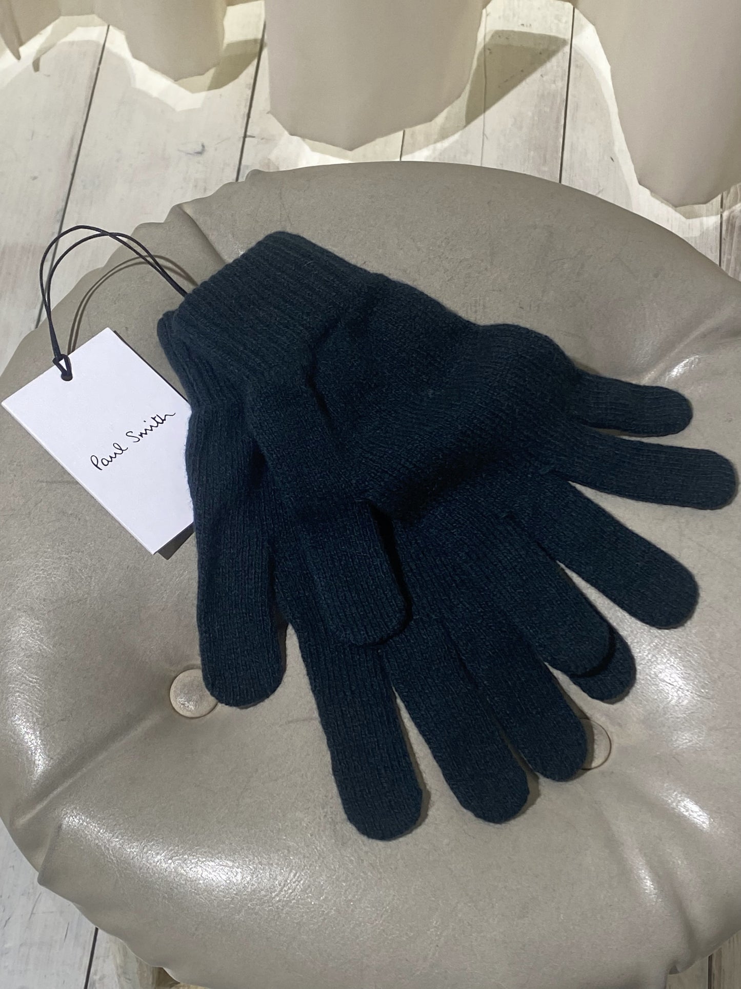 M GLOVE cashmere PAUL SMITH - forest green
