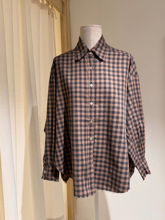 W SHIRT PIJAMA - PHIILI - BROWN/BLACK