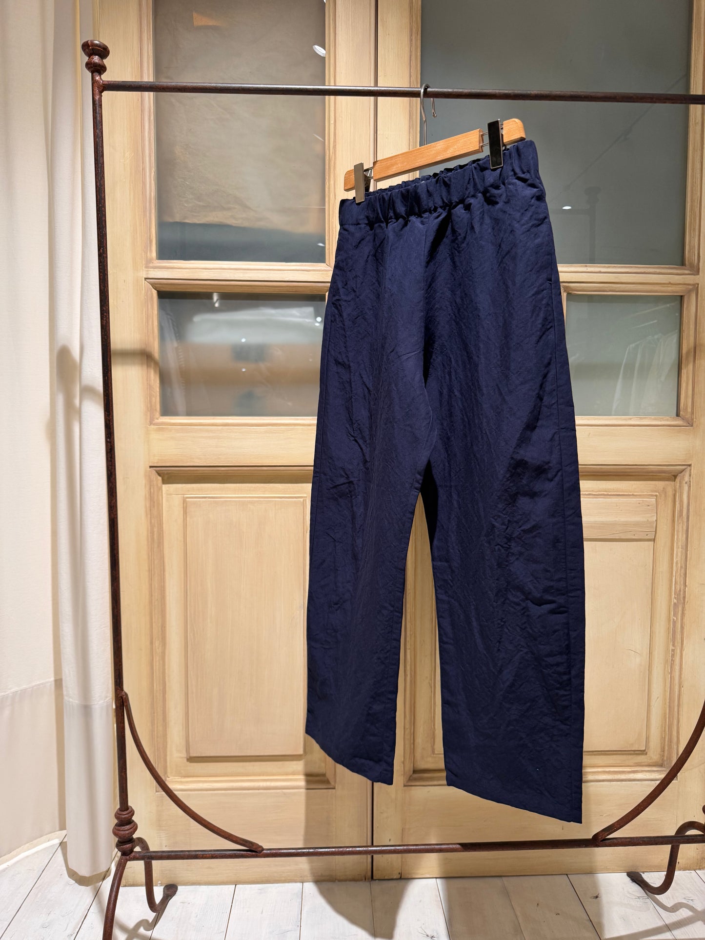 W Elasticated Waist Pant - APUNTOB - Dark Blue