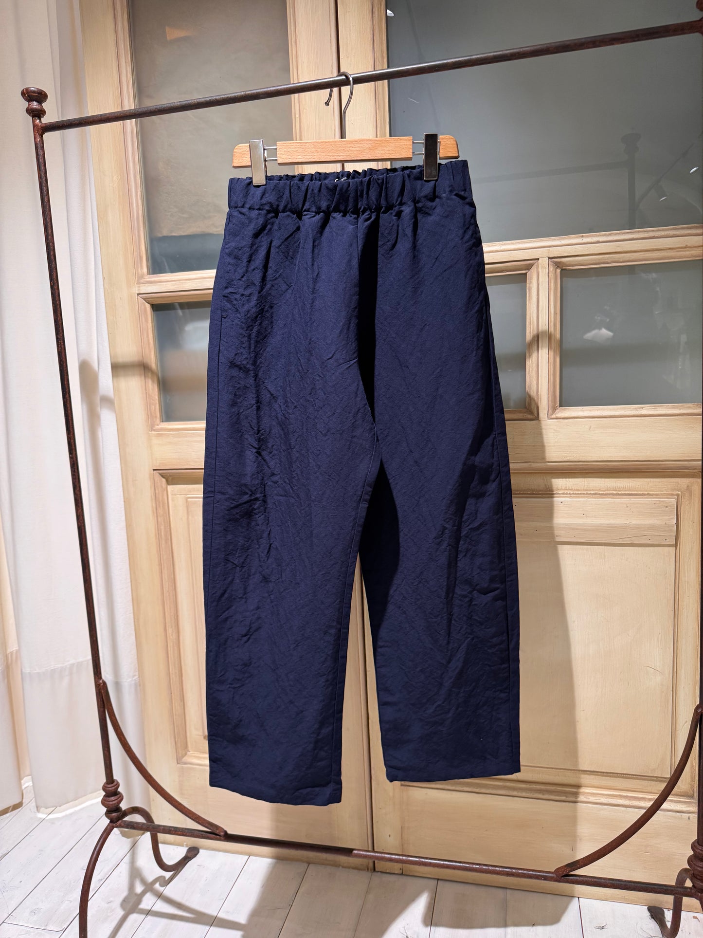 W Elasticated Waist Pant - APUNTOB - Dark Blue