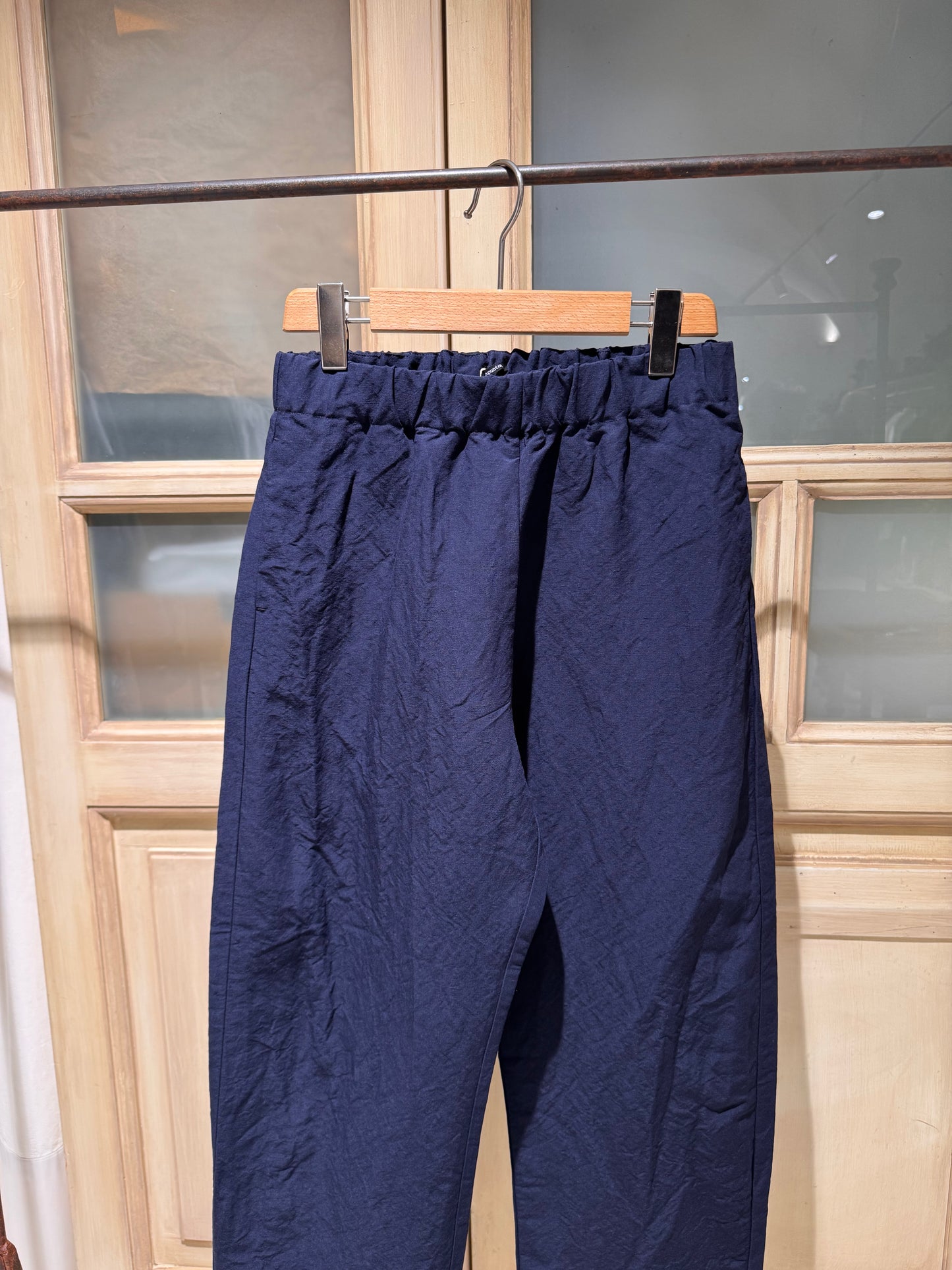 W Elasticated Waist Pant - APUNTOB - Dark Blue