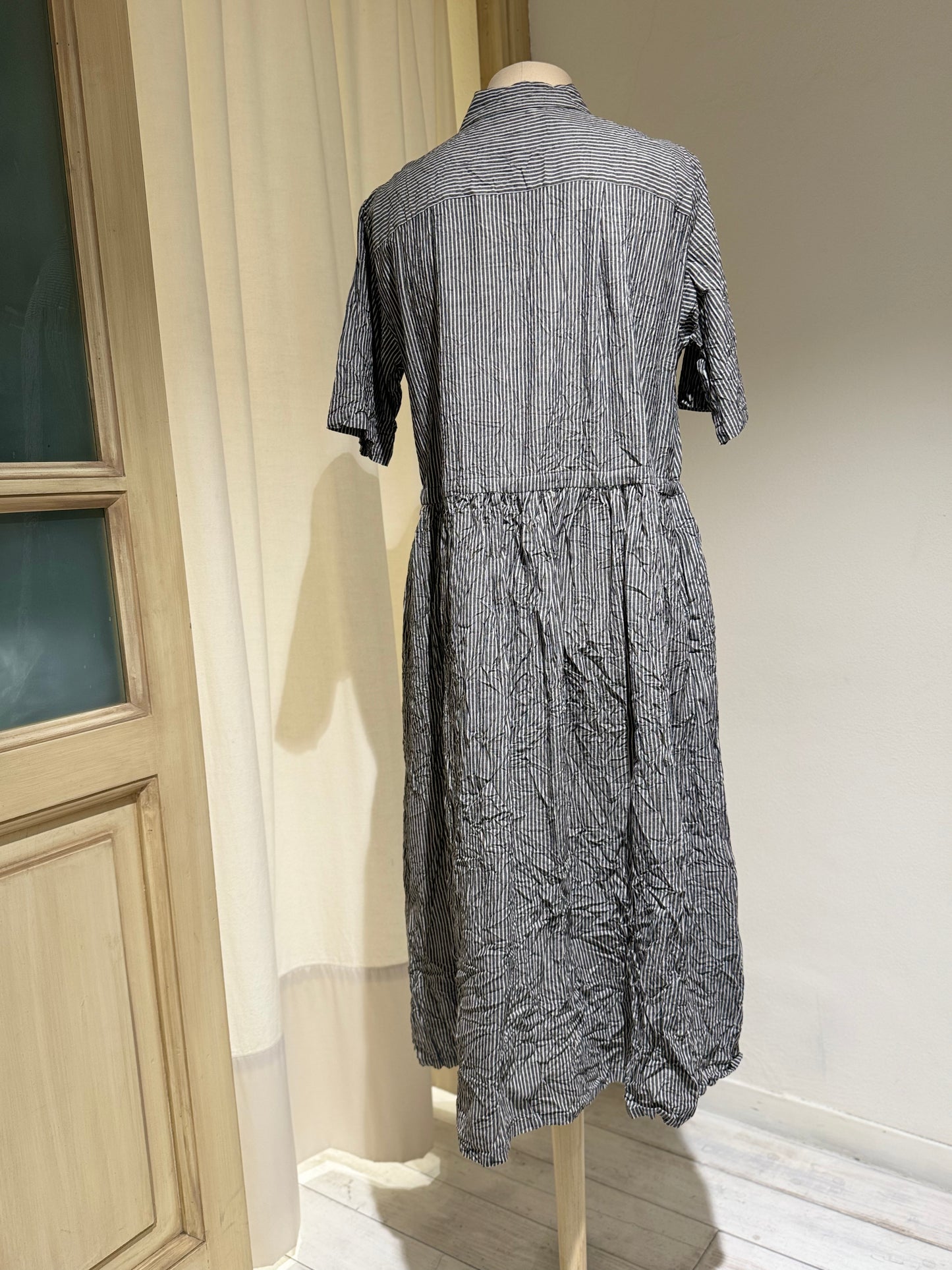 W LONG STRIPED DRESS - PAS DE CALAIS - GREY