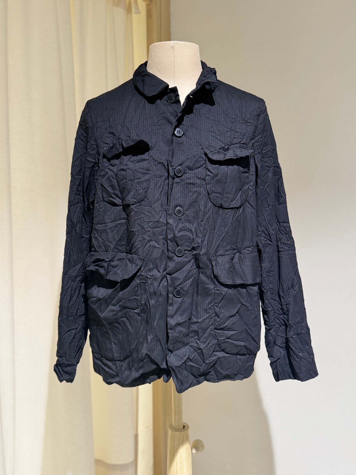 W Wrinckled Jacket - PAS DE CALAIS - Black