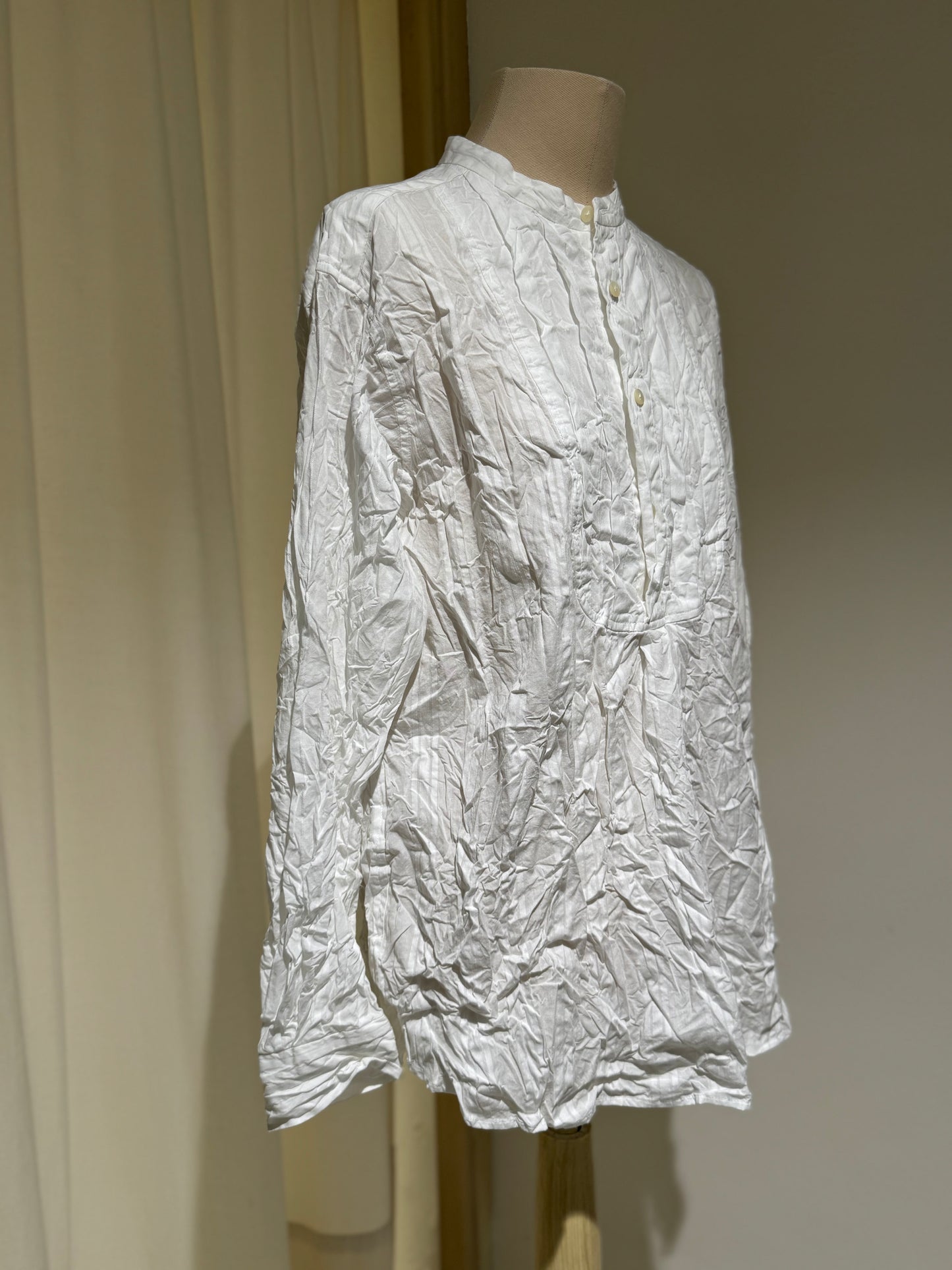 W Woman Wrinkled Shirt - PAS DE CALAIS - White