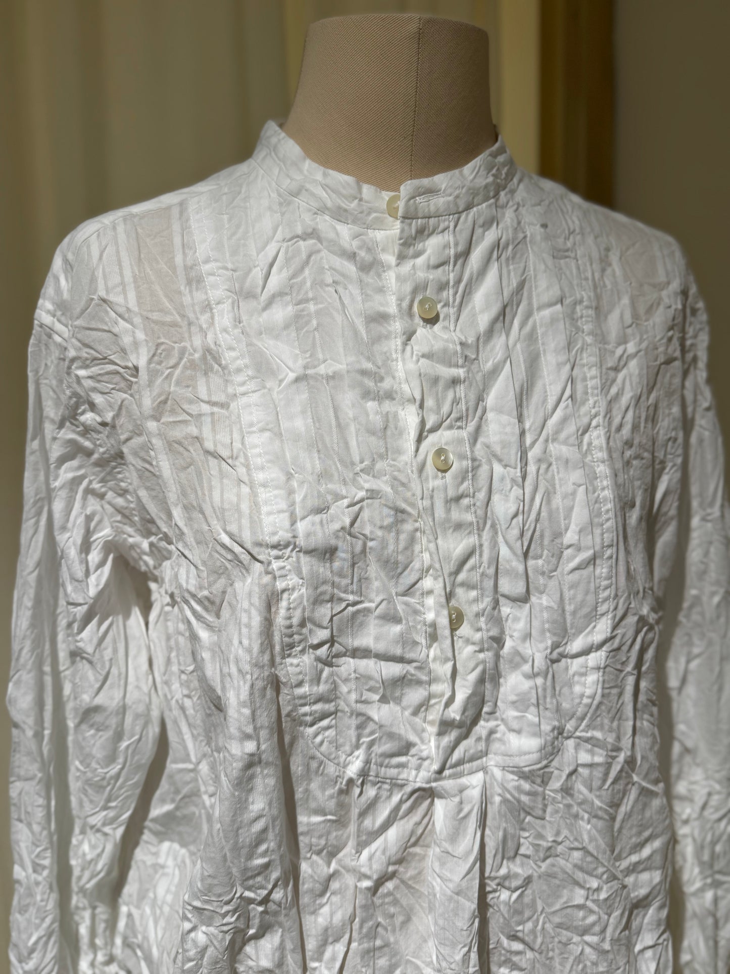 W Woman Wrinkled Shirt - PAS DE CALAIS - White