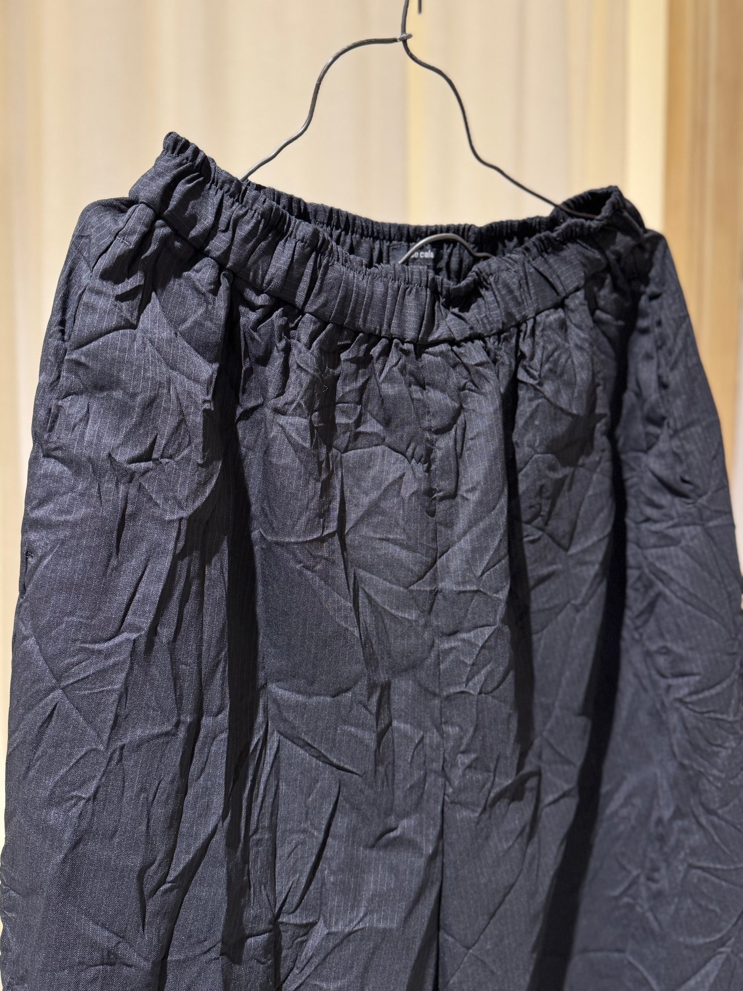 W - Wrinckled Pant - PAS DE CALAIS - Black