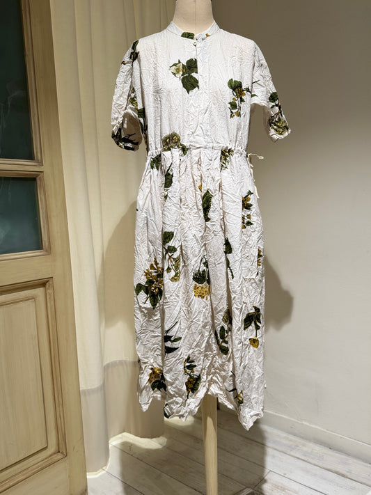 W Woman Flower Dress - PAS DE CALAIS - Milk