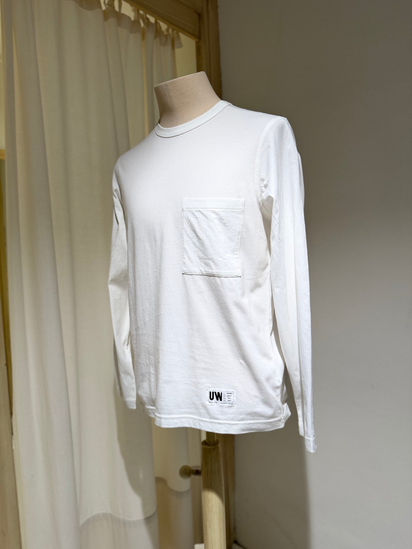 M Long Sleeve T-Shirt - UNIVERSAL WORKS - White