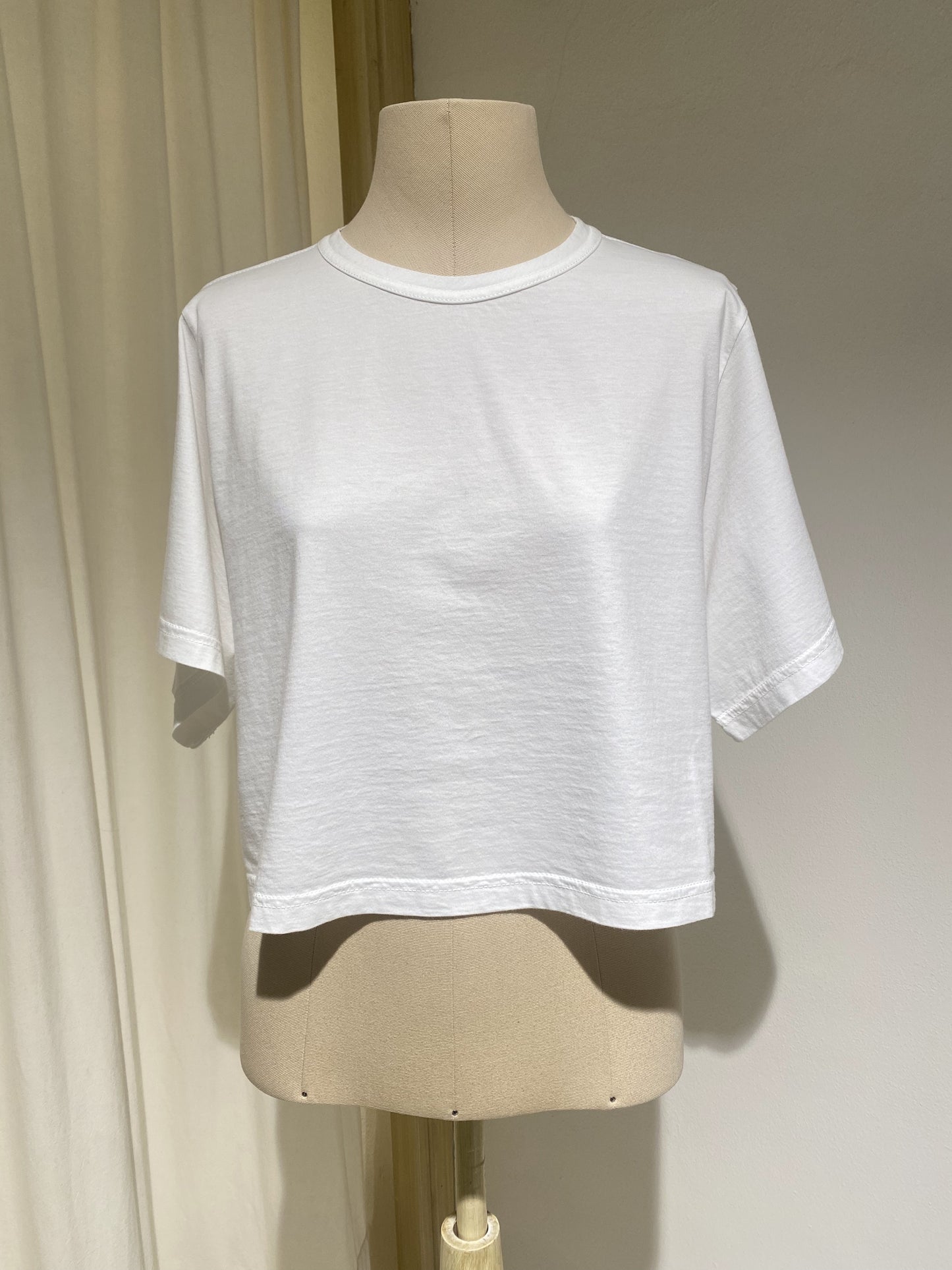 W CROPPED T-SHIRT FORTE FORTE Optical White