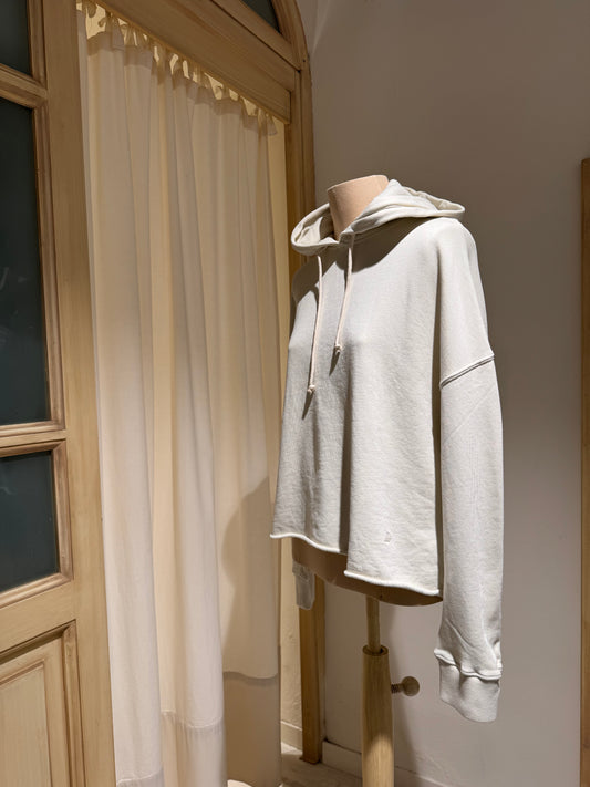 W - Sweatshirt Boxed fit - MERZ B SCHWANEN - Cashew